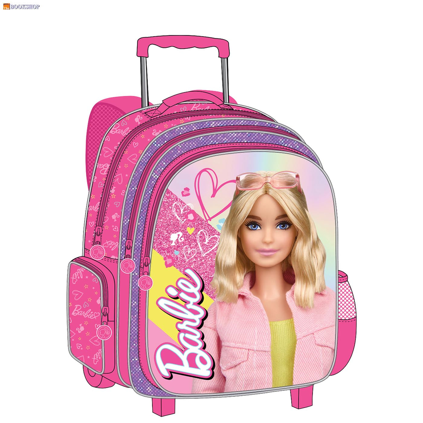 BARBIE TROLLEY BAG 18" W/2COMP