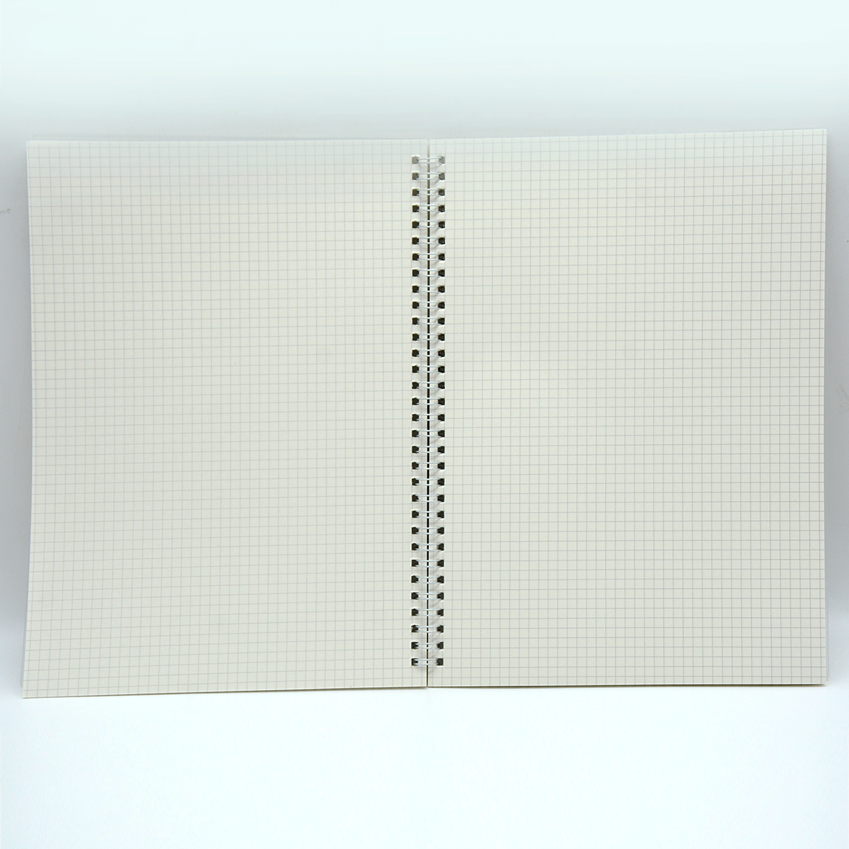 PLAIN COVER PP SPIRAL LOOSE LEAF 5MM SQUARE NOTEBOOK 80SHT A4