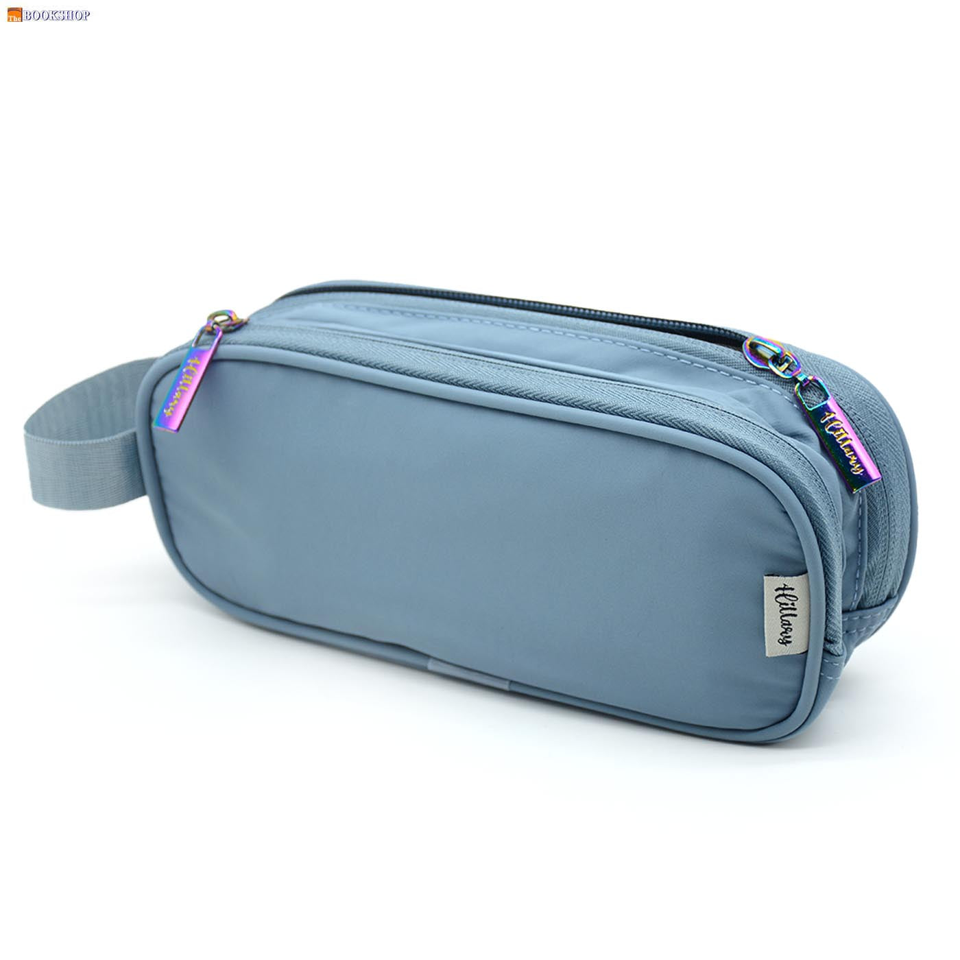 HILLARY RECTANGLE PENCIL CASE-GREY BLUE