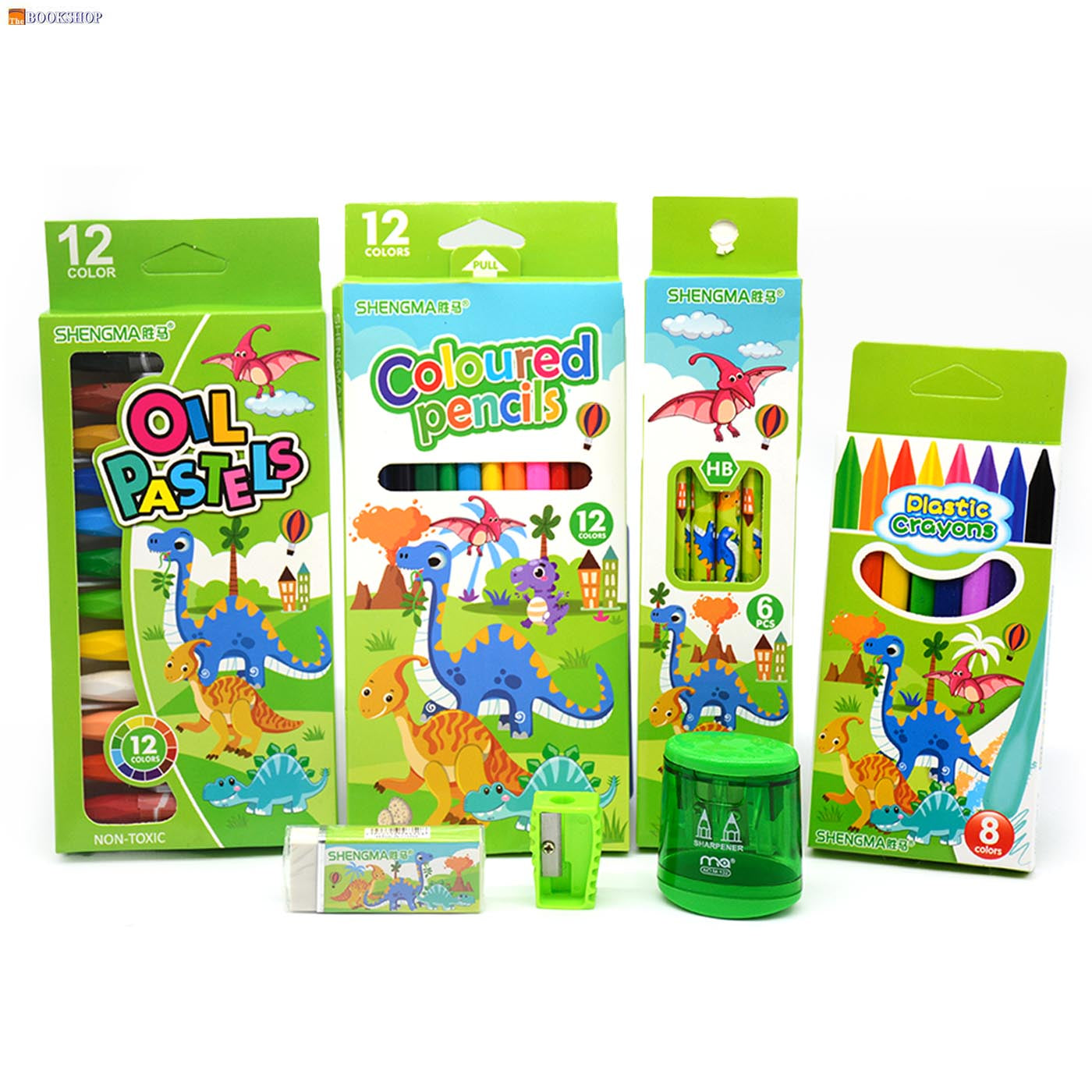 SHENGMA 7 IN1 STATIONERY SET IN ZIPPER POUCH BAG