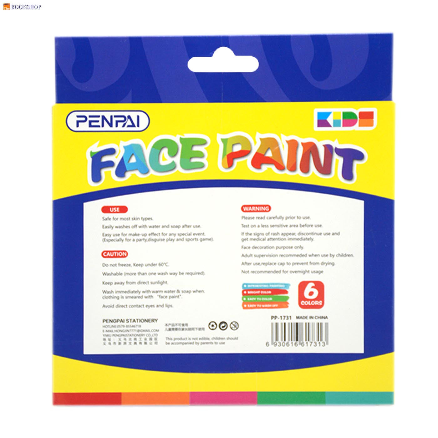 PENPAI FACE PAINT 6COLORS PACK