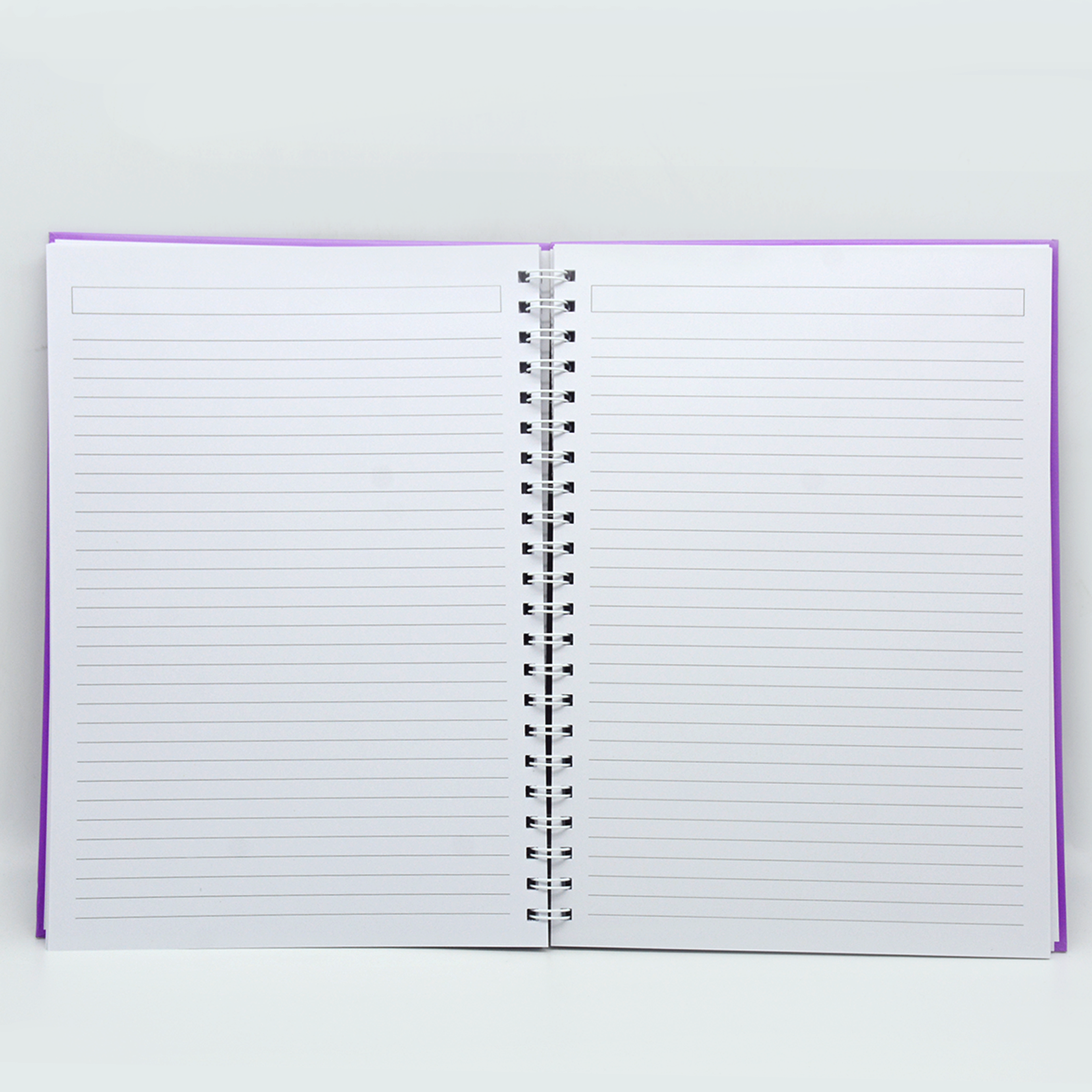 HARD COVER PLAIN SPIRAL 1LINE NOTEBOOK 100PAGE A4-PURPLE