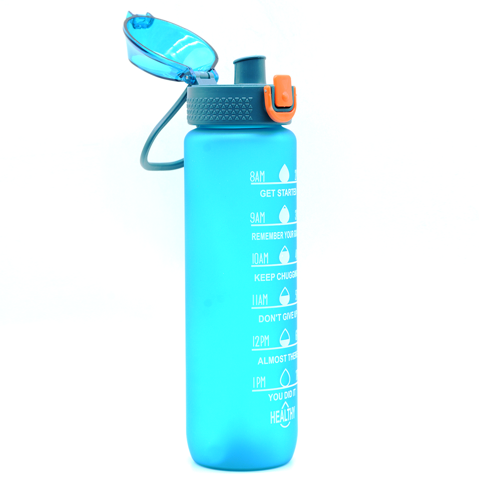 HEALTHY SPORTS CUP PLASTIC WATER BOTTLE 1000ML WF18-ASSTD