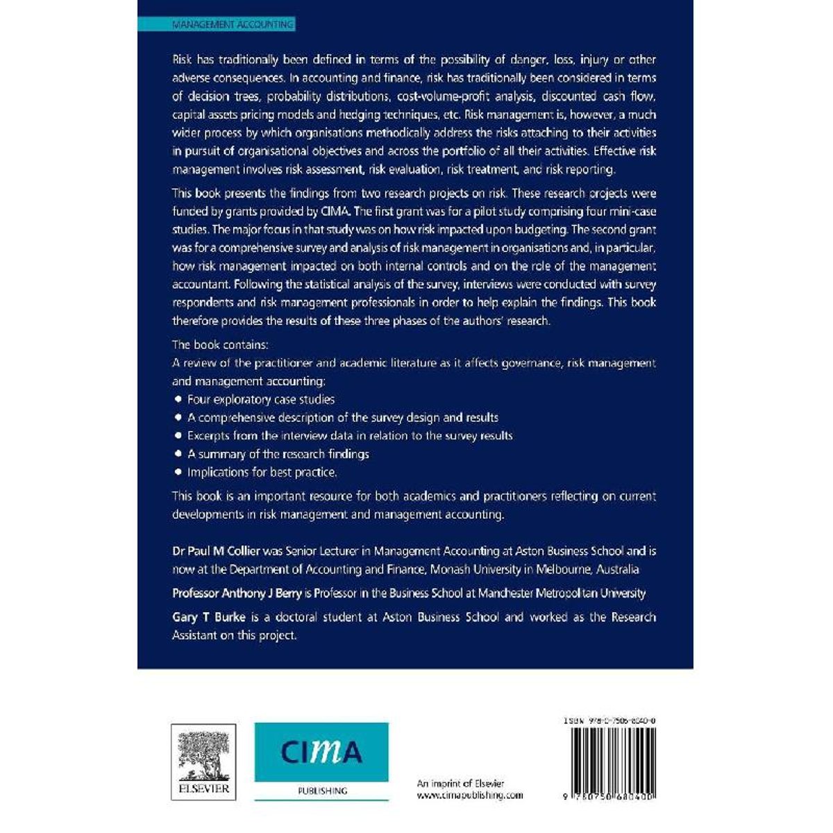 RISK AND MANAGEMENT ACCOUNTING