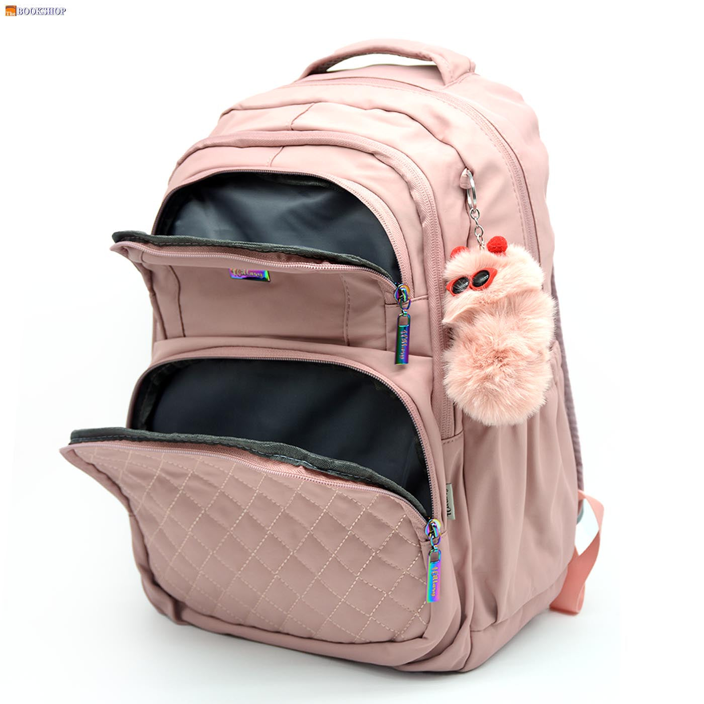 HILLARY BACKPACK 17" W/3 COMPARTMENT-DUSTY ROSE DES-1