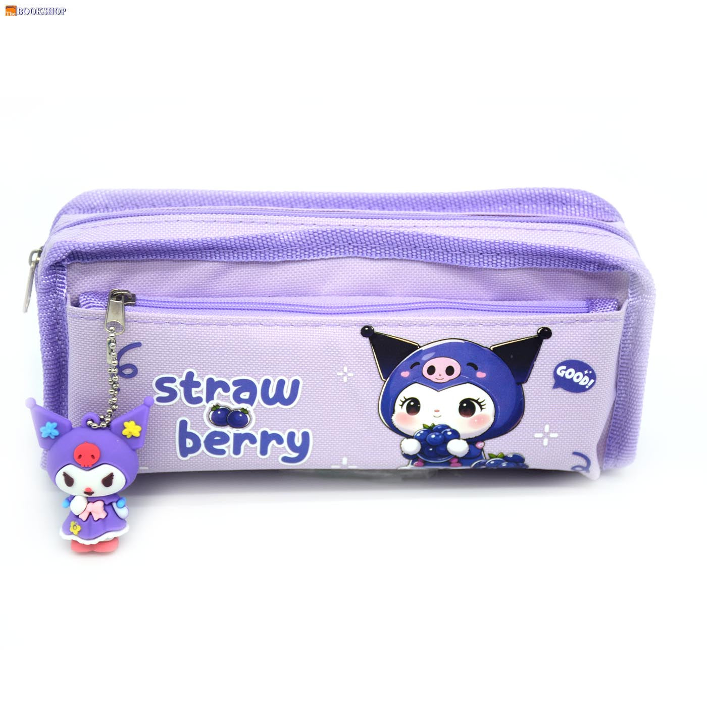 RECT PENCIL CASE W/2ZIPPER&DOLL HR-8526