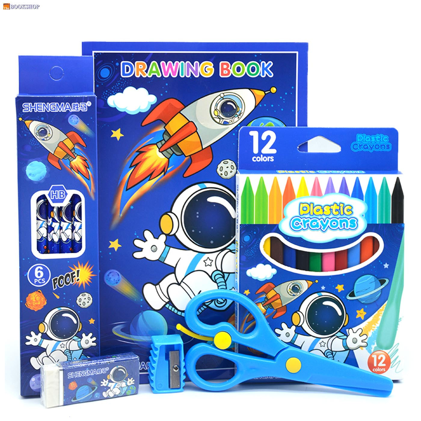 SHENGMA DISNEY 6 IN1 STATIONERY SET IN PVC BAG 8857