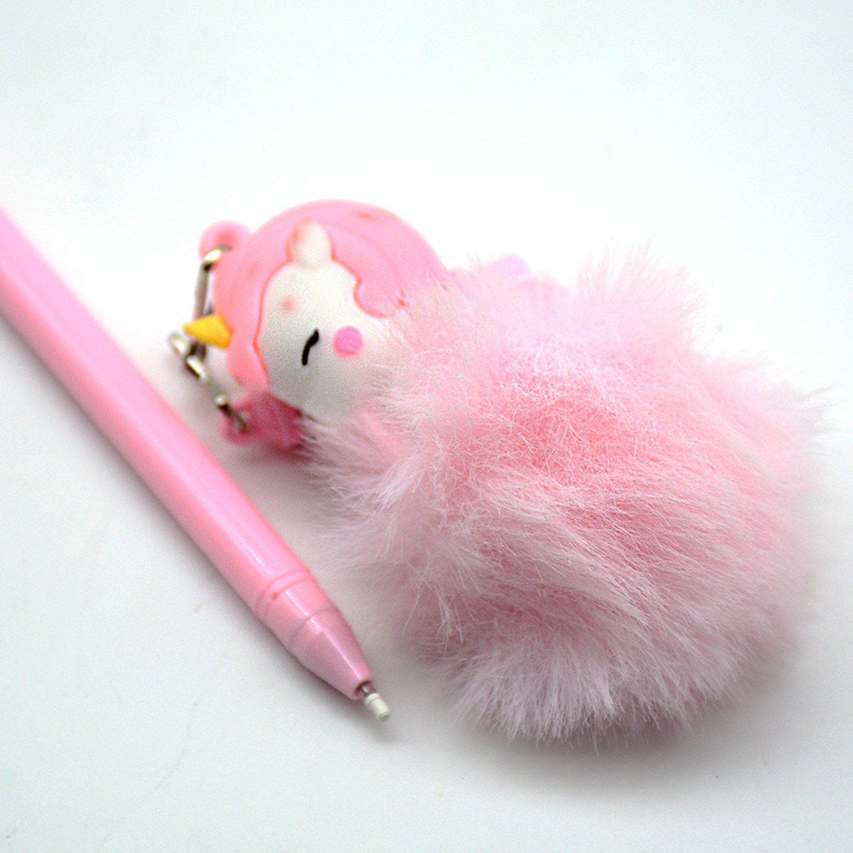PENDANT PEN W/HAIR BALL UNICORN DESIGN