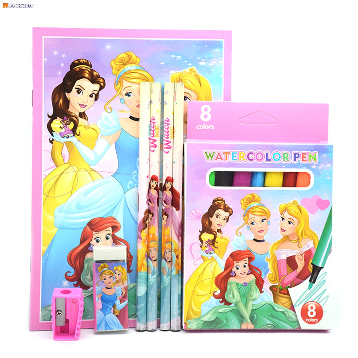 SHENGMA 8IN1 STATIONERY SET IN ZIPPER BAG ASSTD