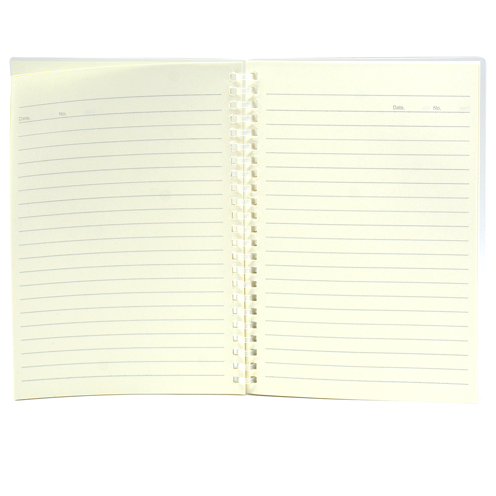 WENZHANG PP TRANSPARENT COVER SPIRAL NOTEBOOK 70SHT A5 11525-1