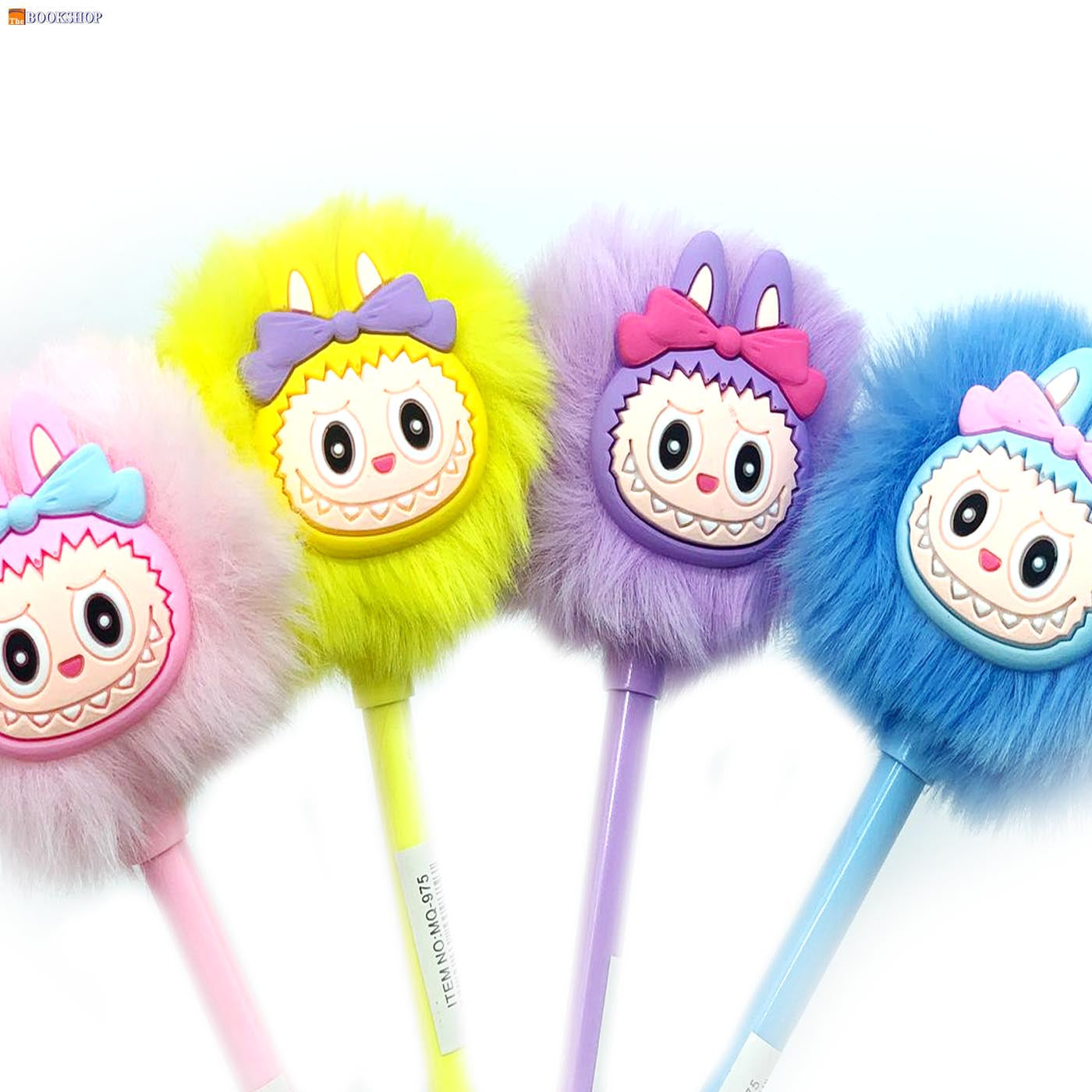 PENDANT PEN W/HAIR BALL CARTOON CHAR ASSTD