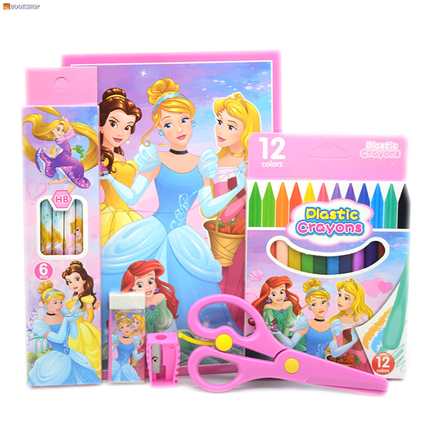 SHENGMA DISNEY 6 IN1 STATIONERY SET IN PVC BAG 8857