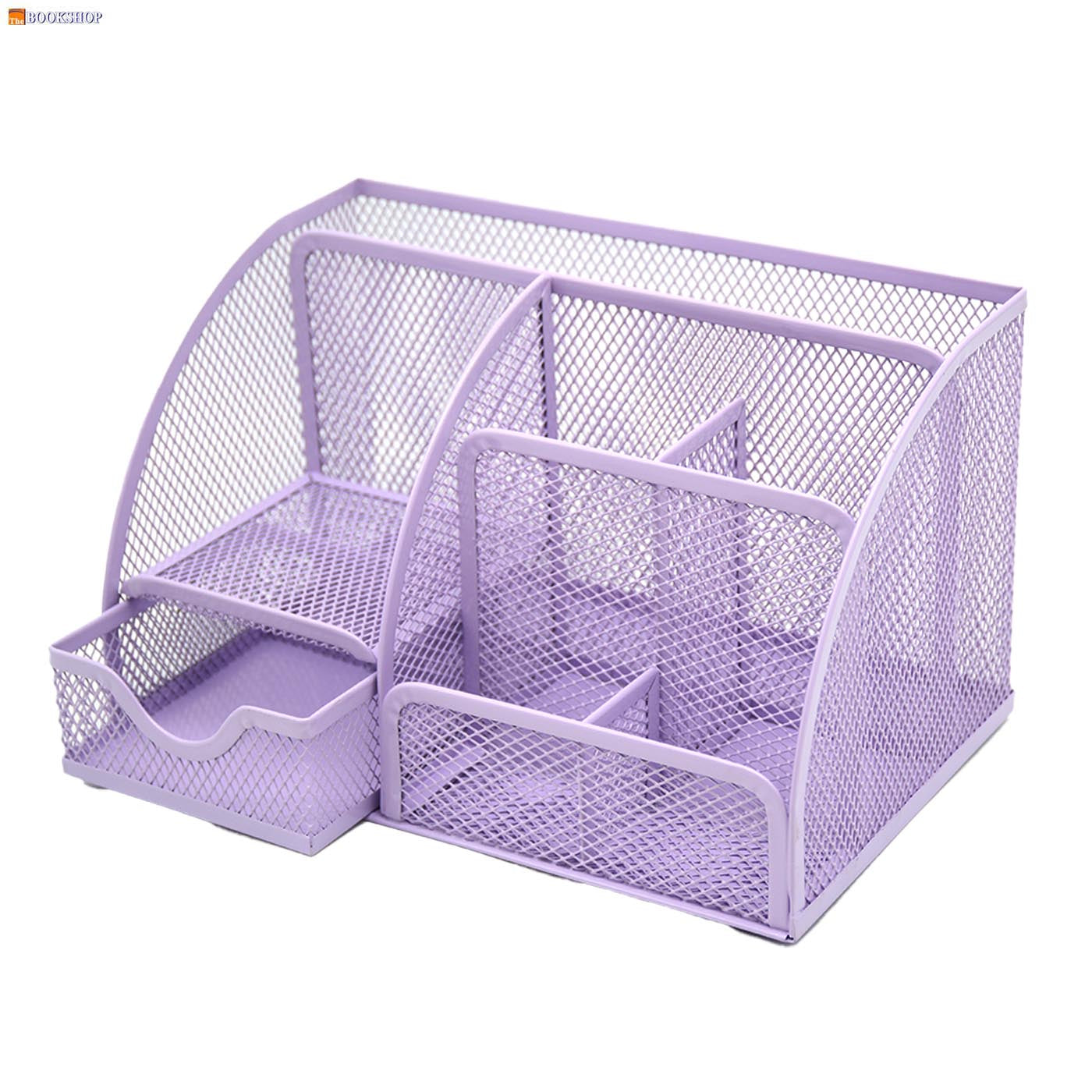 COLOR METAL MESH ORGANISER-LIGHT PURPLE
