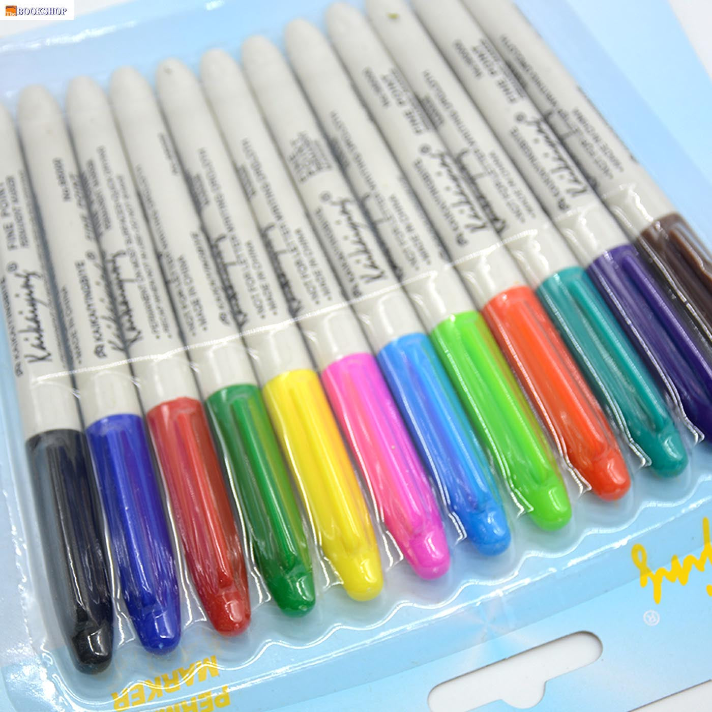 CHENYUN/YUECAI 12COLOR PERMANENT MARKER BOLD POINT طقم اقلام فلوماستر دائم 12 لون