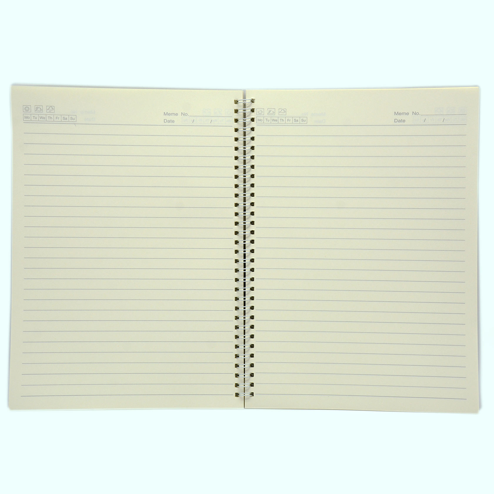 PLAIN COVER PP SPIRAL LOOSE LEAF 1LINE NOTEBOOK 80SHT A4