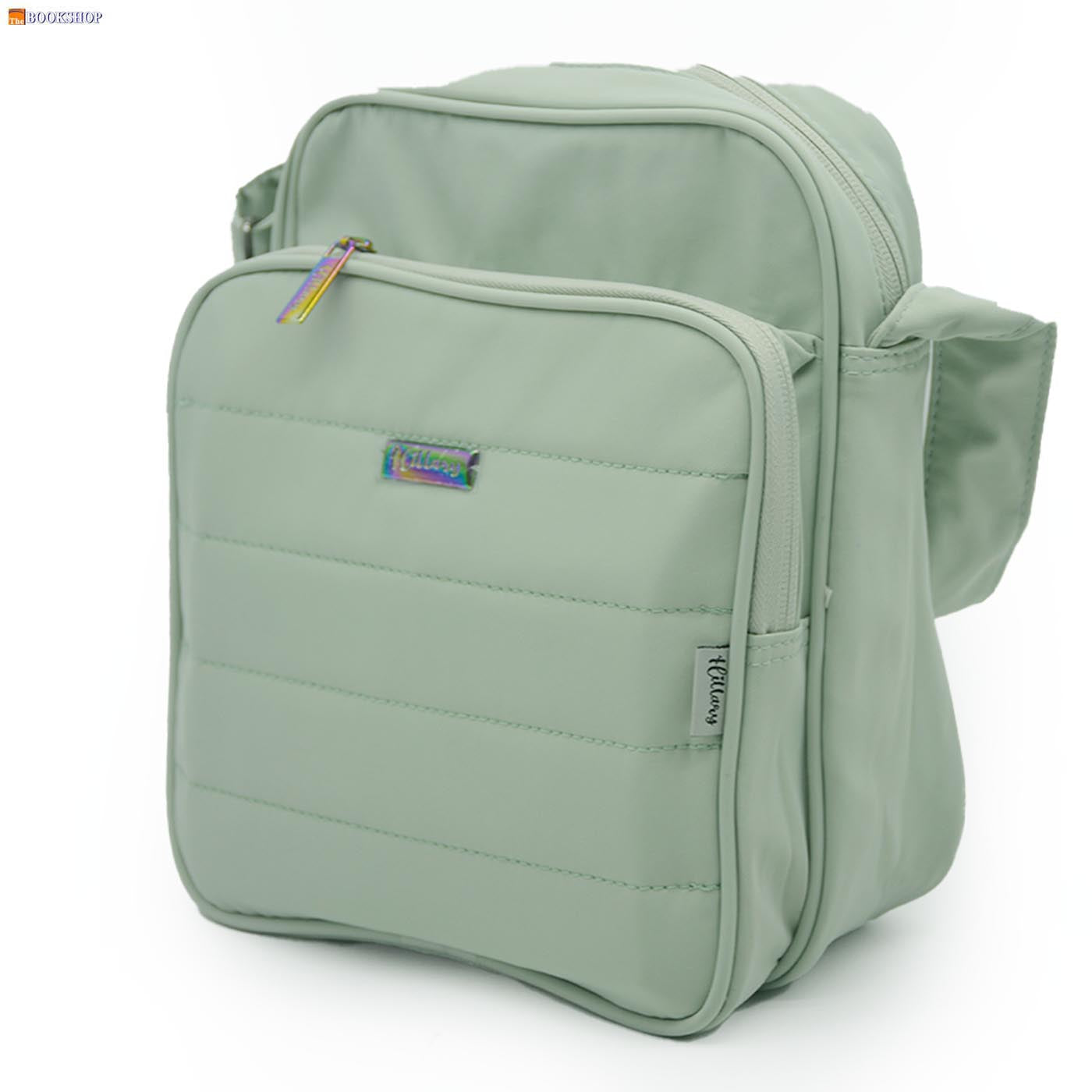 HILLARY SHOULDER LUNCH BAG-LIGHT GREEN DES-2