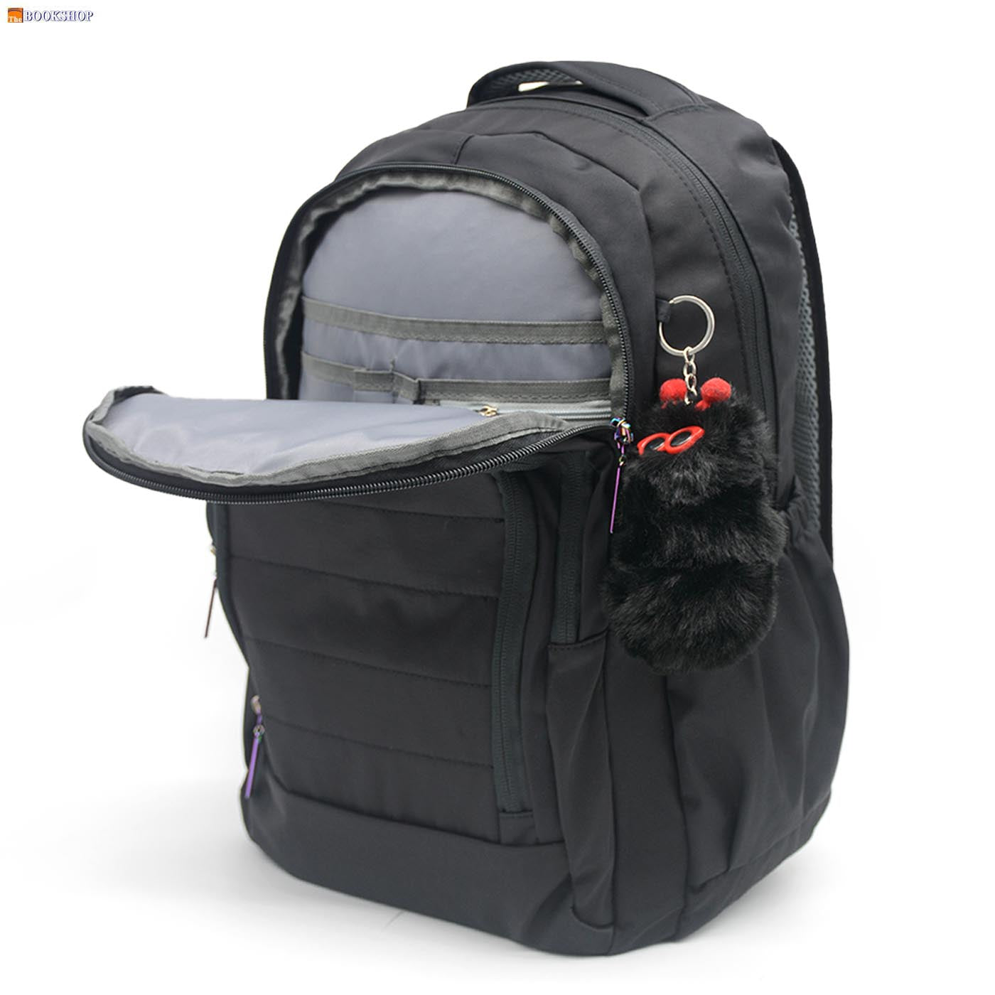 HILLARY BACKPACK 17" W/3 COMPARTMENT-BLACK DES-2