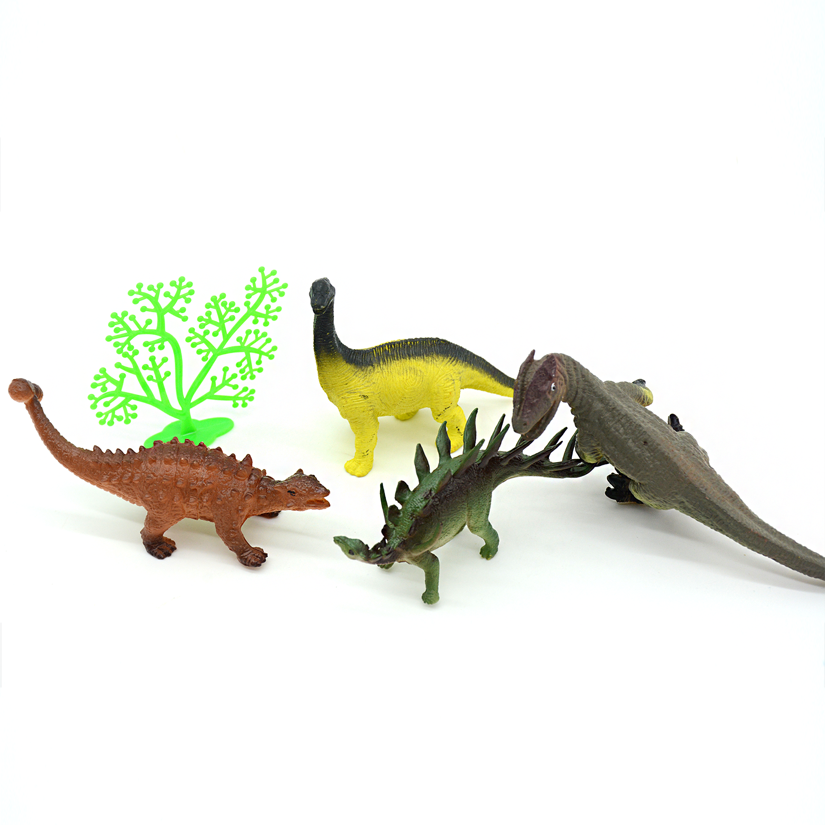 PLASTIC DINOSAUR 4PCS PACK IN POLYBAG