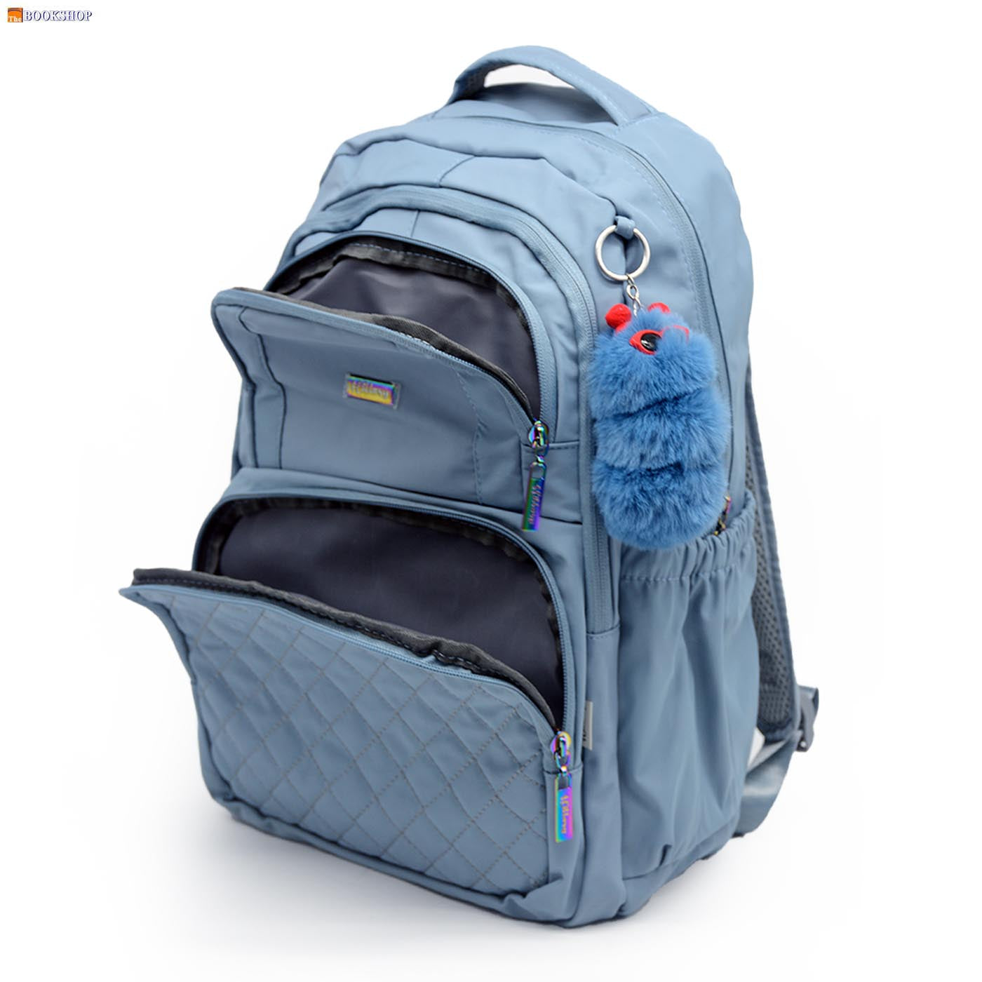 HILLARY BACKPACK 17" W/3 COMPARTMENT-GREY BLUE DES-1