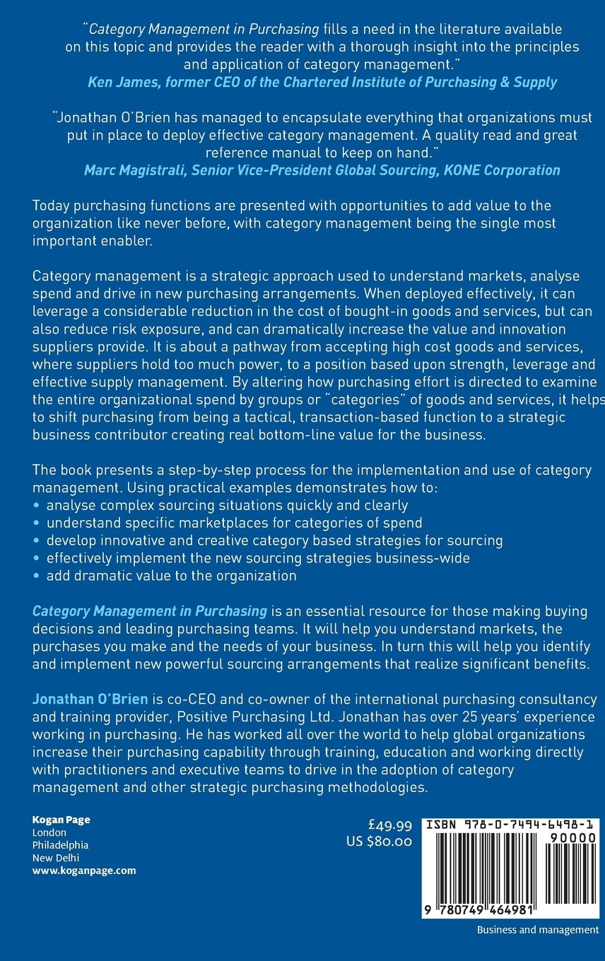 CATEGORY MANAGEMENT PURCHASING
