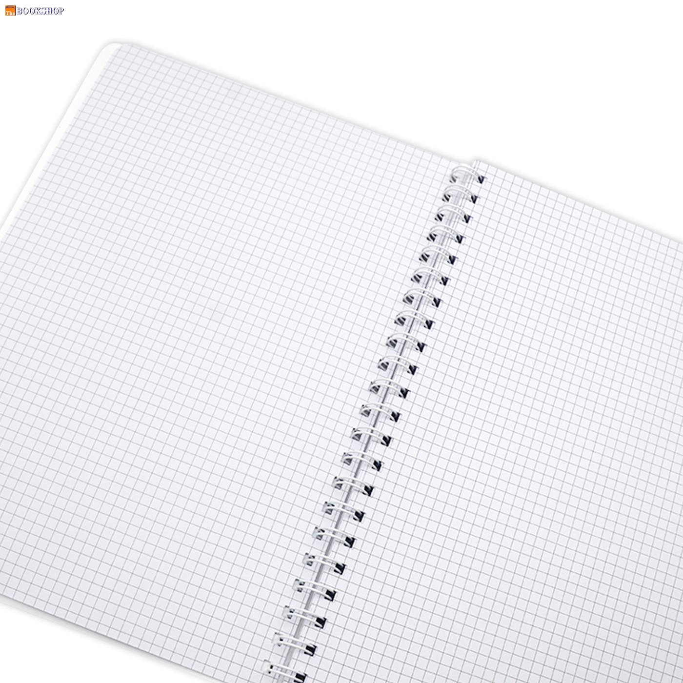 SOFT COVER SPIRAL 1LINE PLAIN NOTEBOOK 70G 100SHT B5 WHITE