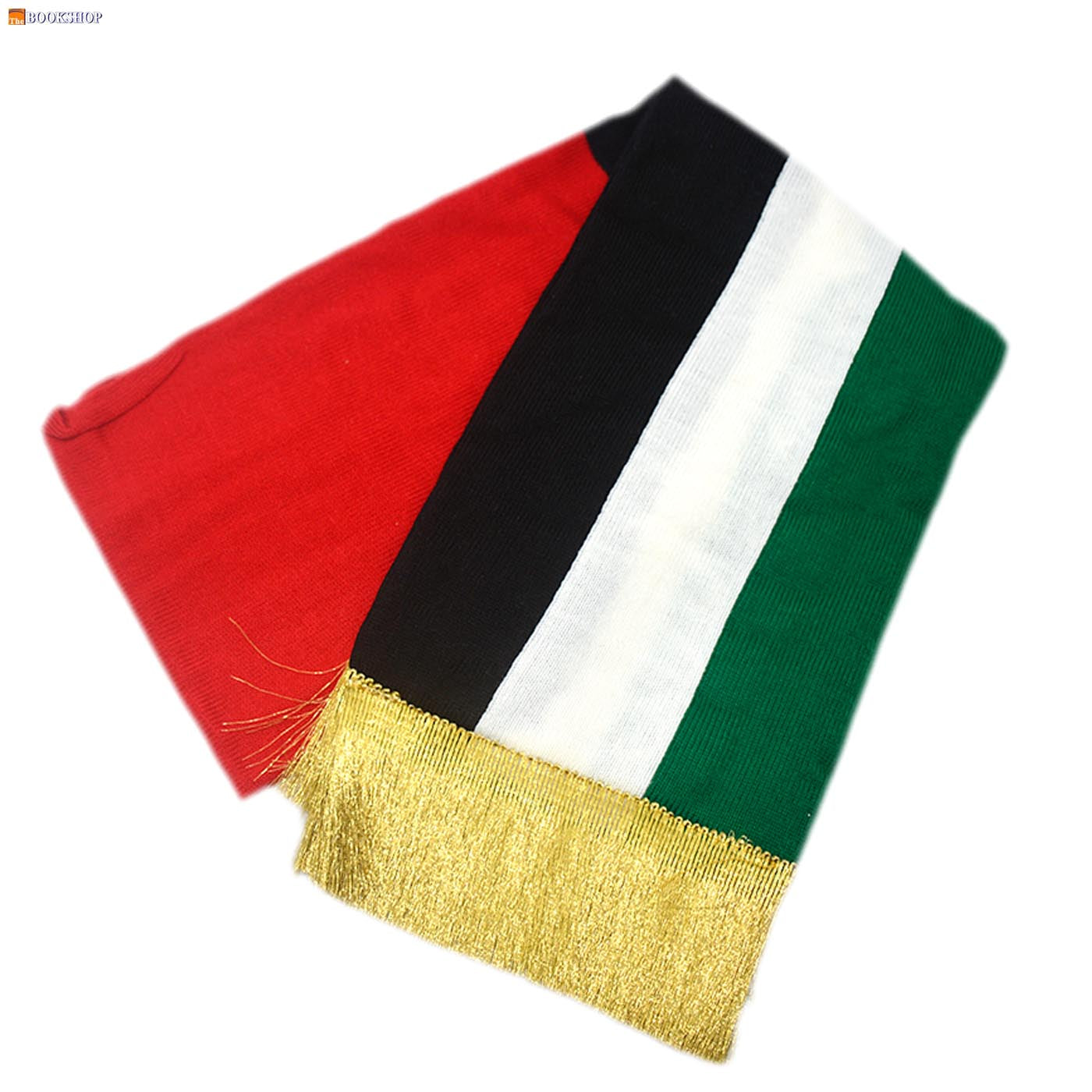 وشاح عيد الاتحاد _ علم UAE FLAG COLOR COTTON SCARF PLAIN