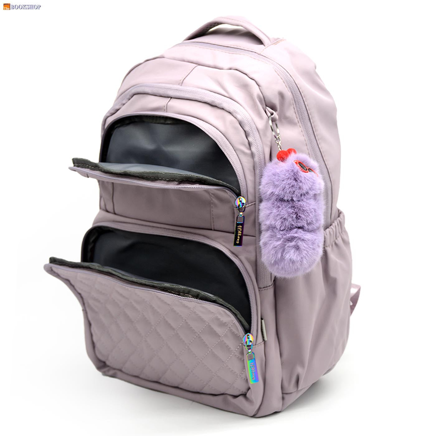 HILLARY BACKPACK 17" W/3 COMPARTMENT-LIGHT PURPLE DES-1