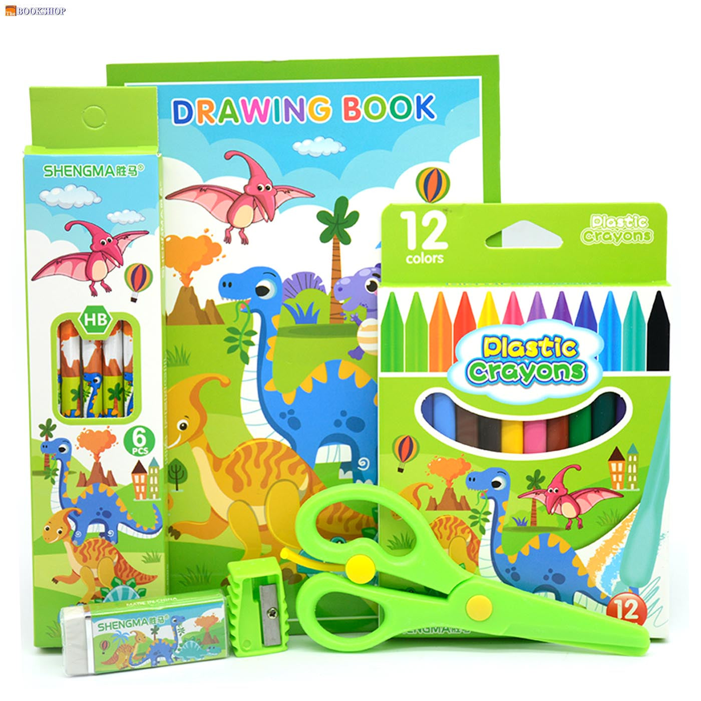 SHENGMA DISNEY 6 IN1 STATIONERY SET IN PVC BAG 8857