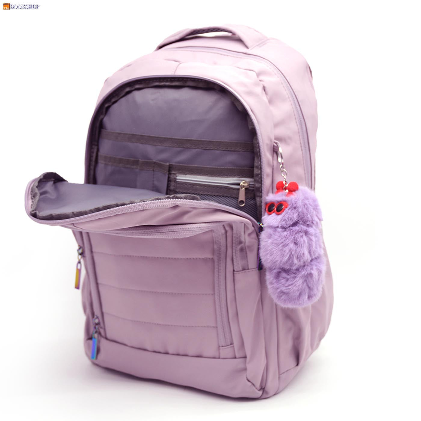 HILLARY BACKPACK 17" W/3 COMPARTMENT-LIGHT PURPLE DES-2