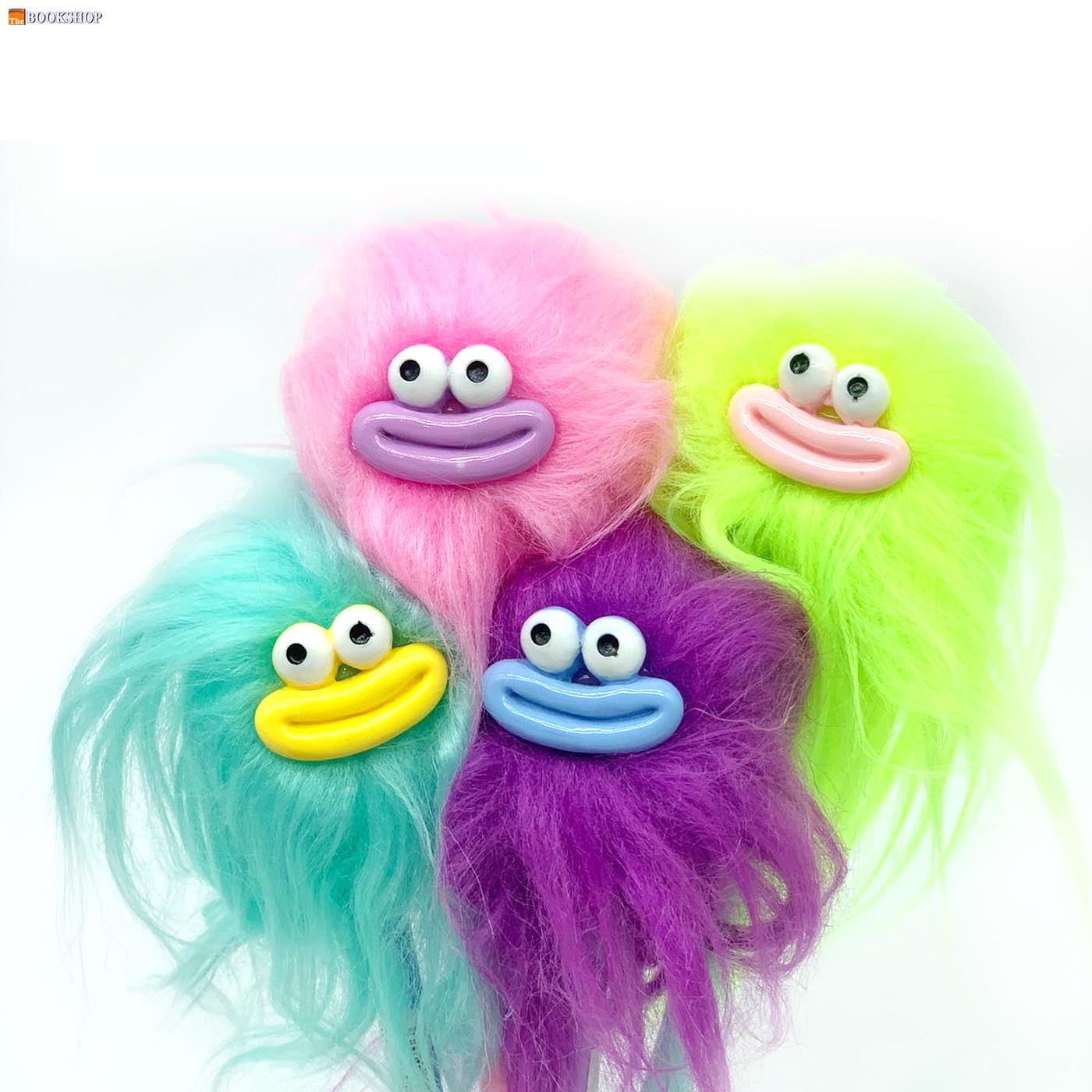 PENDANT PEN W/HAIR BALL CARTOON CHAR ASSTD