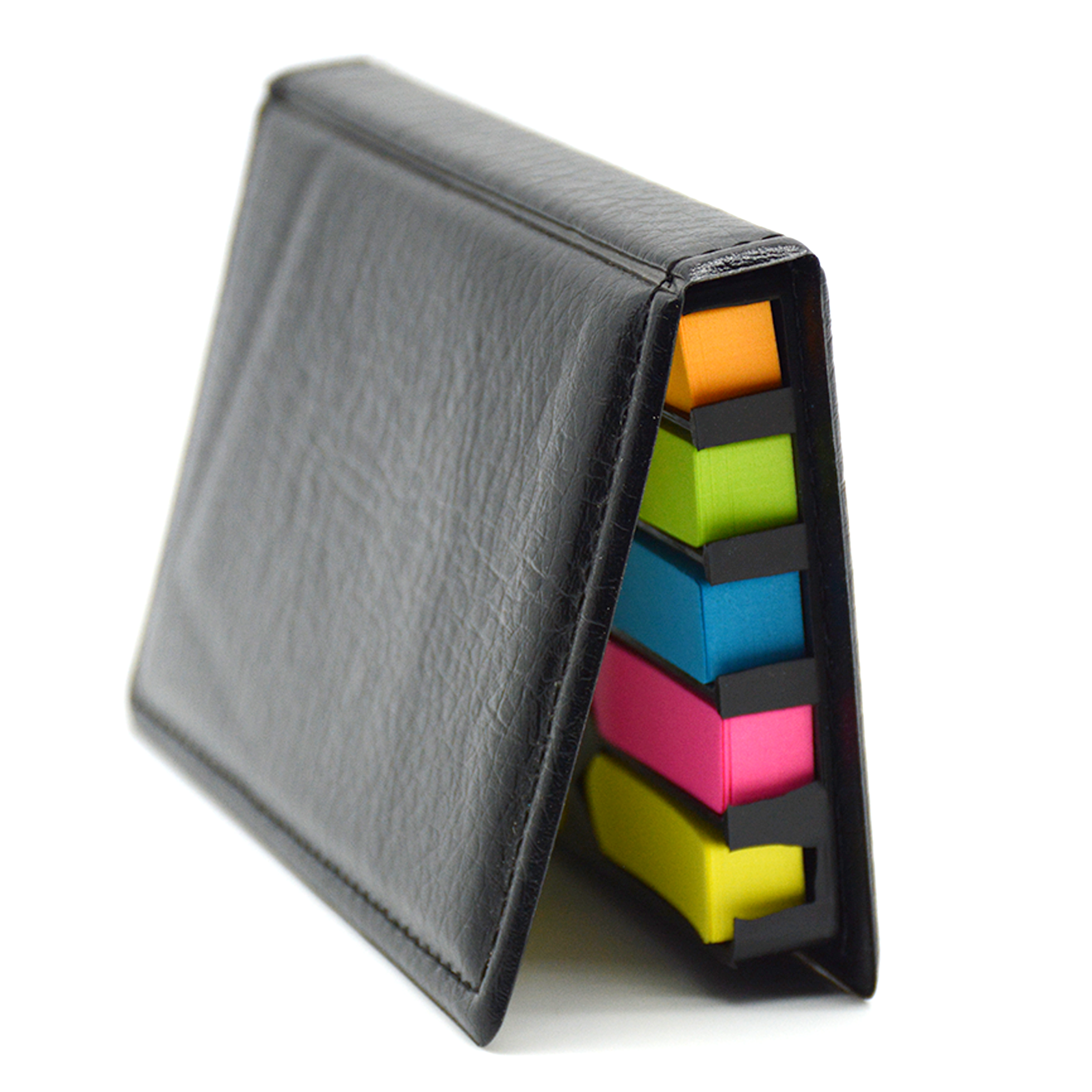 STICKEY NOTES+STICKEY INDEX TAB W/LEATHER BOX