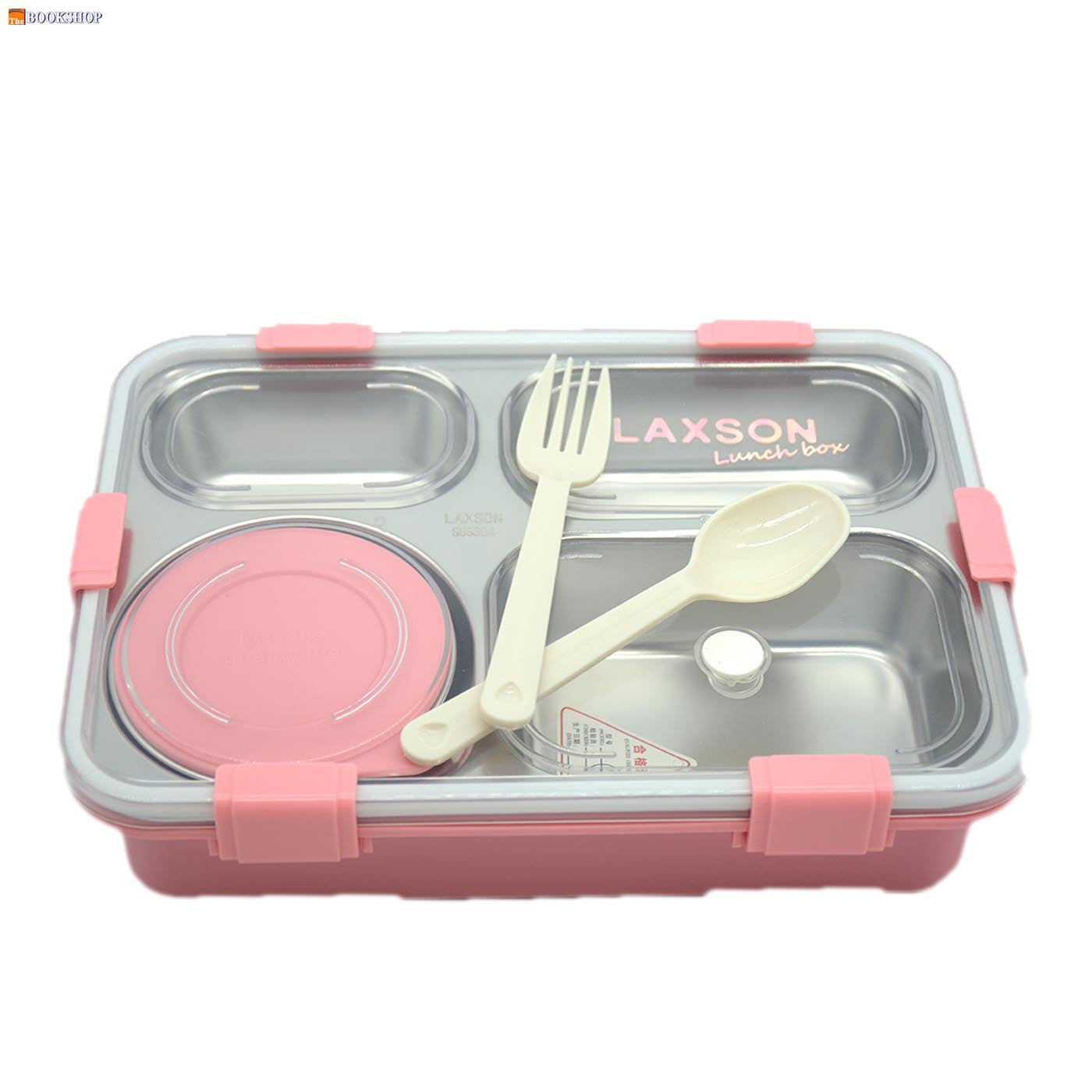 STAINLESS STEEL LUNCH BOX W/4DIVSION&6CLOSURE LX-7060/7072A