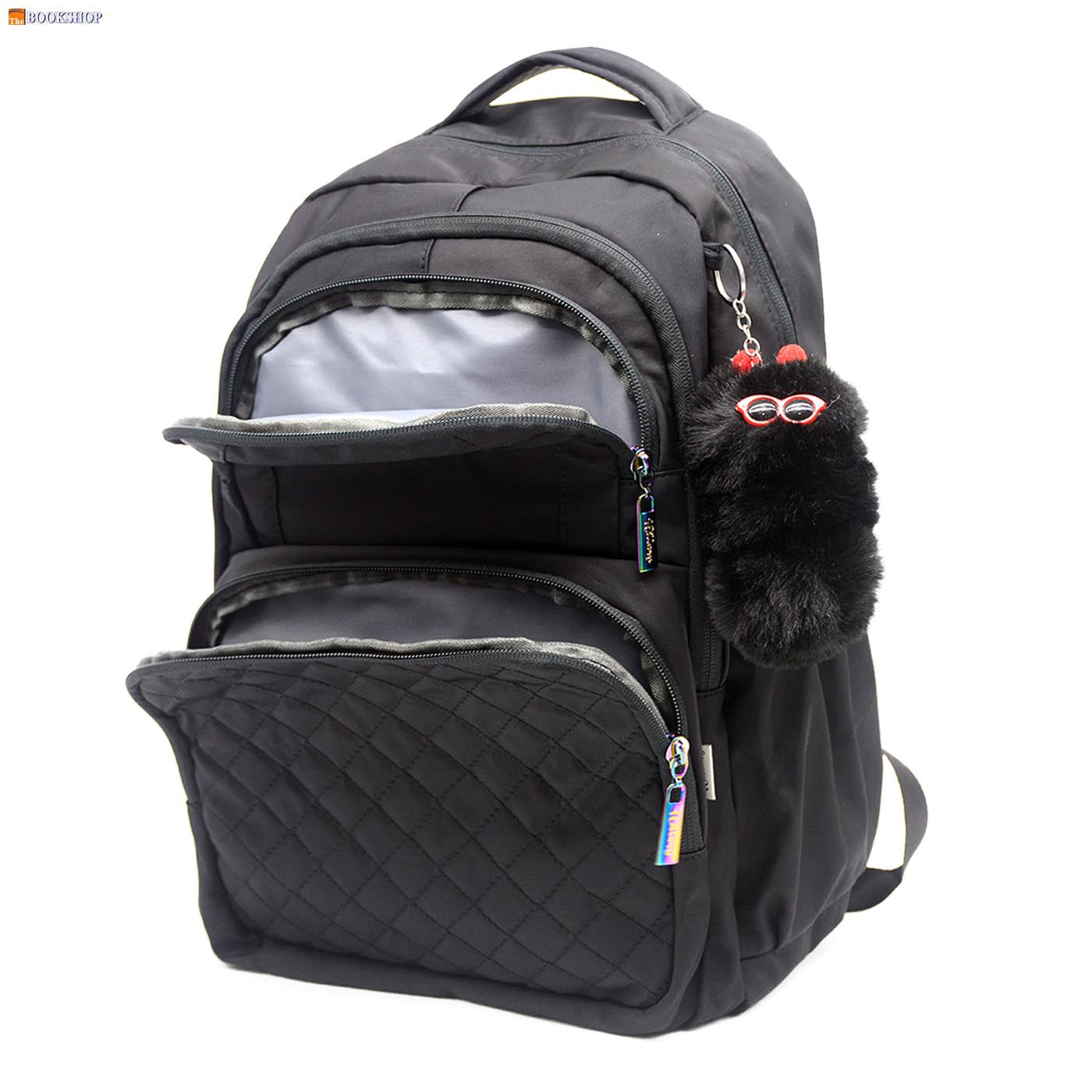 HILLARY BACKPACK 17" W/3 COMPARTMENT-BLACK DES-1