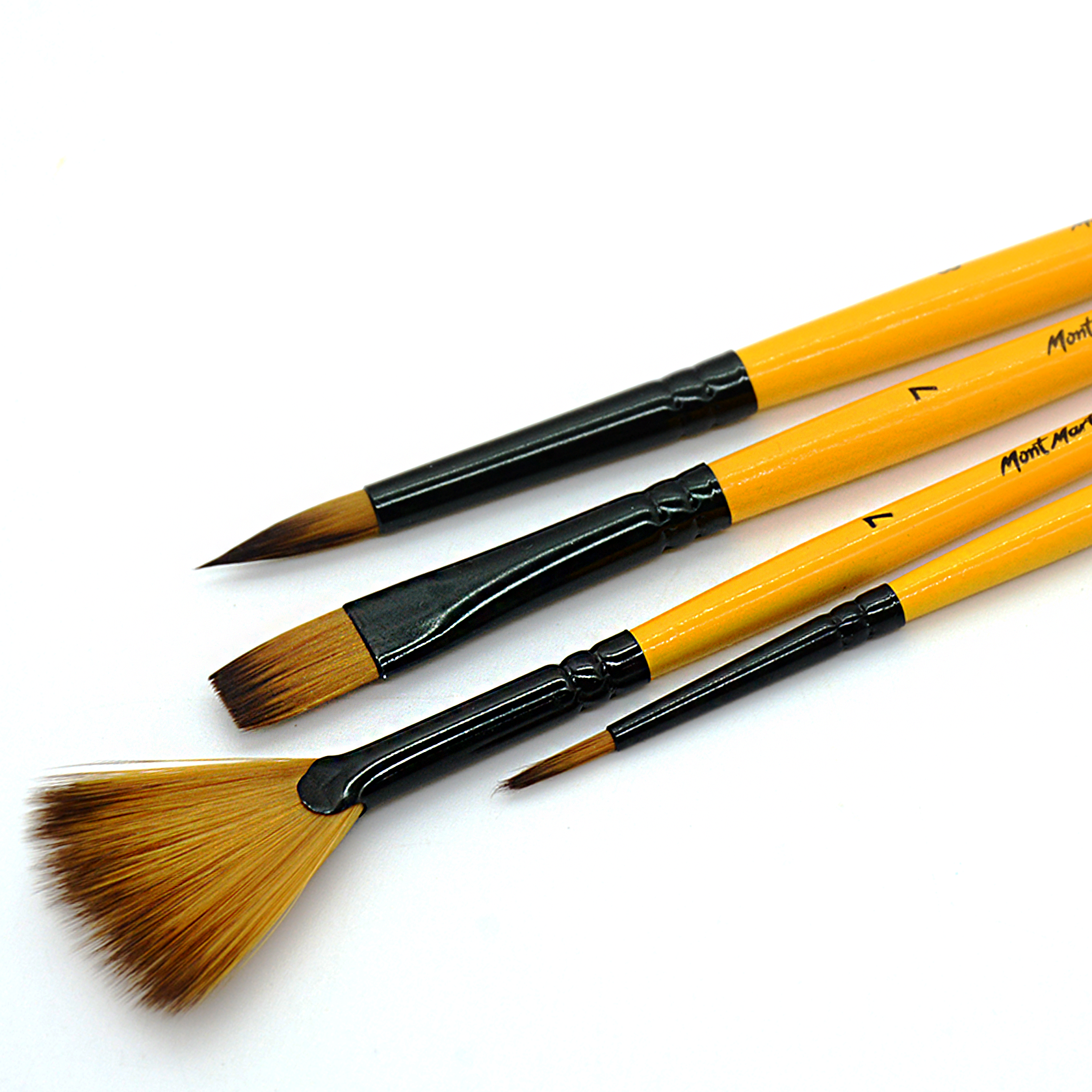 MONT MARTE SIGNATURE ACRYLIC BRUSHES 4PCS/PKT BMHS0010
