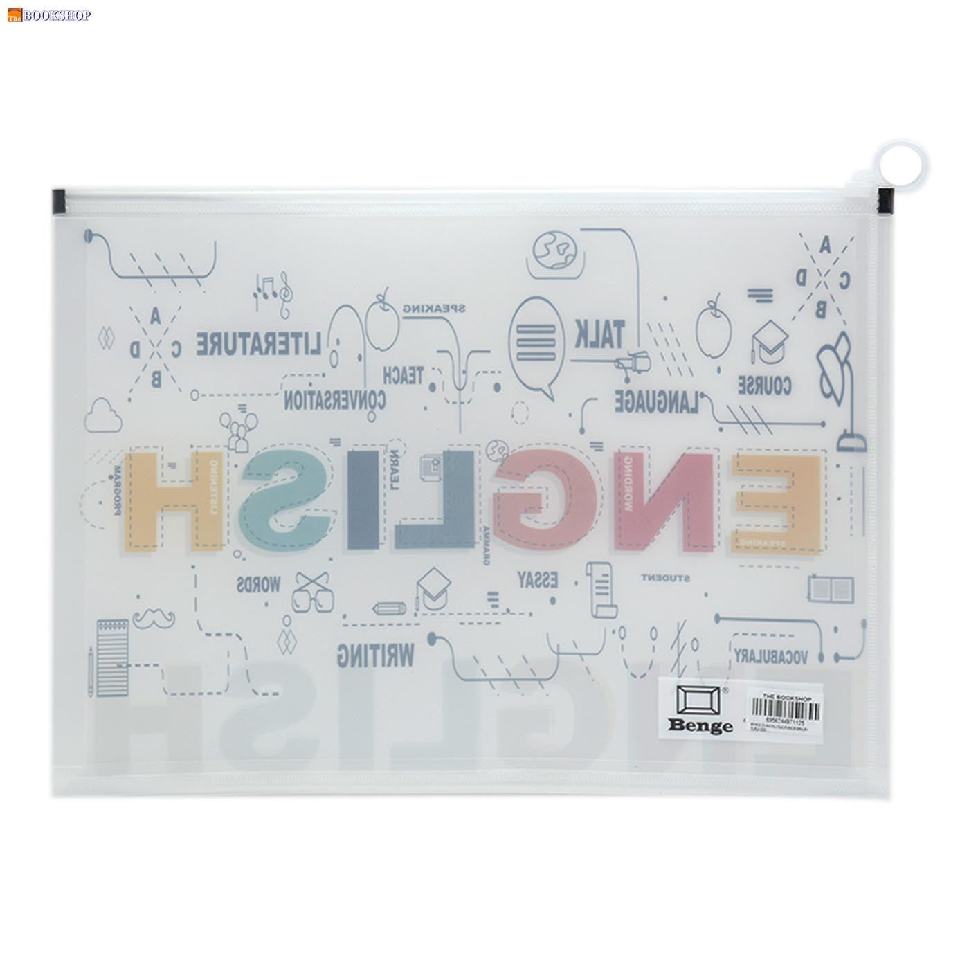 BENGE PLASTIC FILE POUCH BAG B4 (ENGLISH)