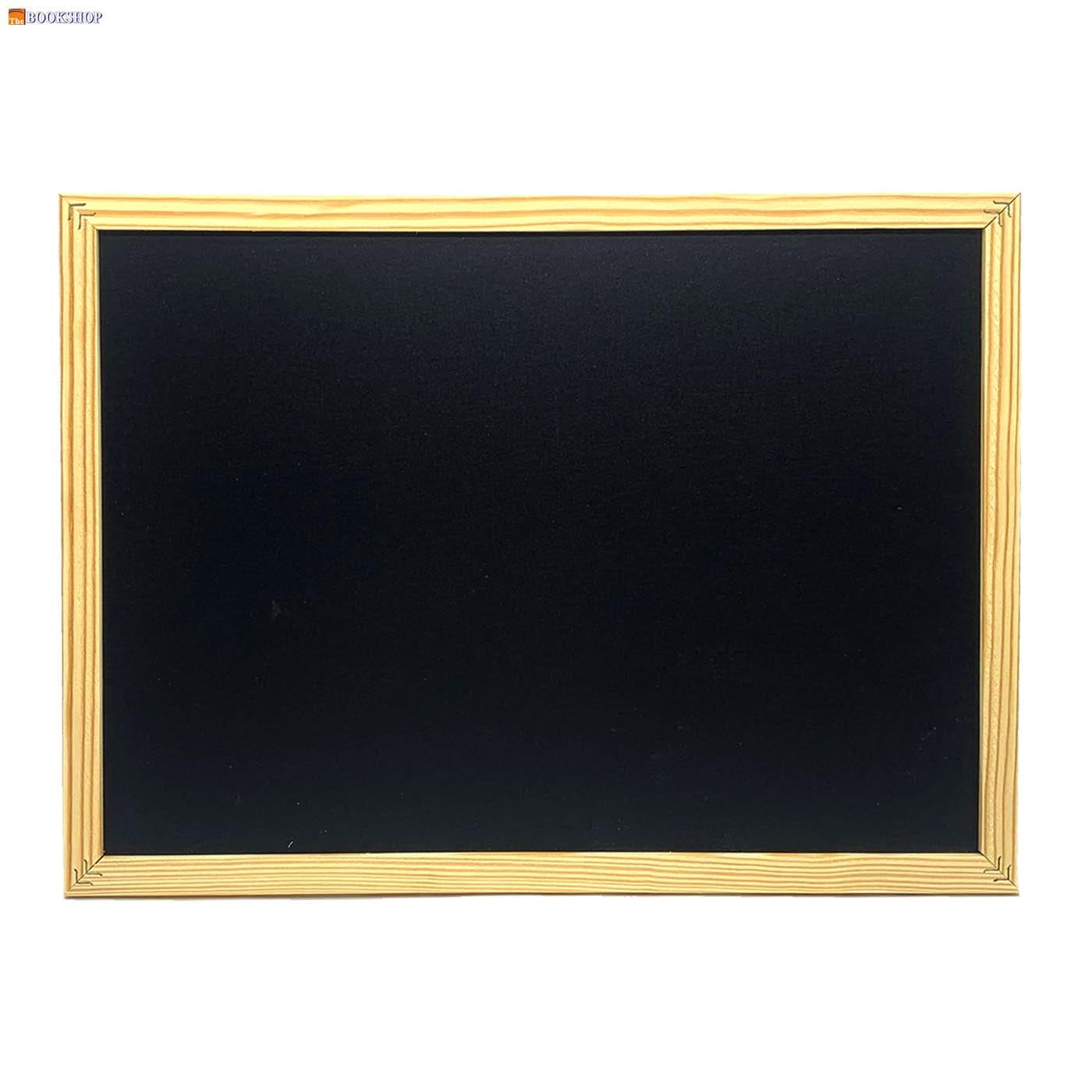 BLACK/WHITE BOARD w/WOODEN FRAME 30X40CM لوح اسود وابيض مع اطار خشبي 30*40