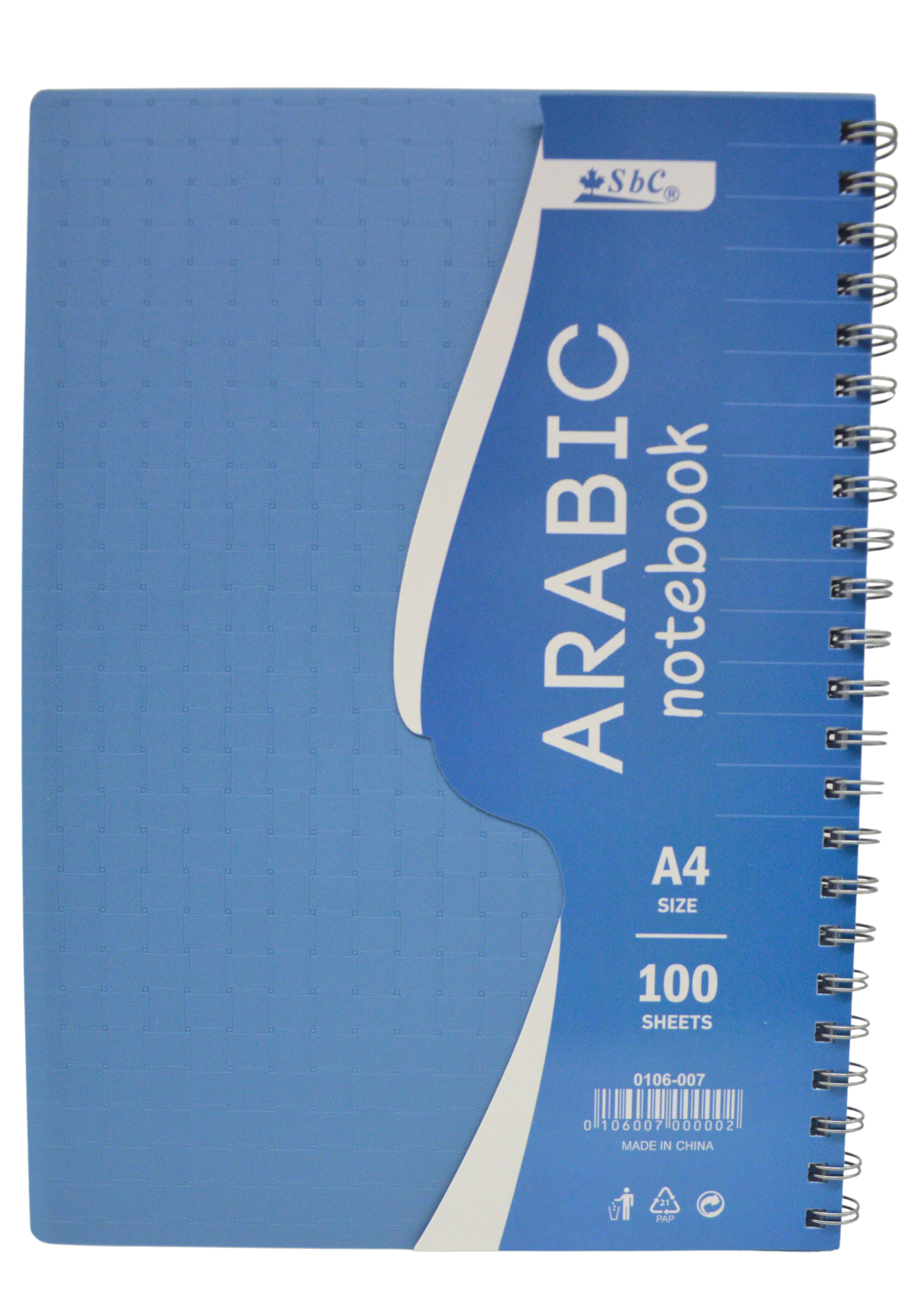 SBC S/C SPIRAL NOTEBOOK 1LINE 100SHT A4