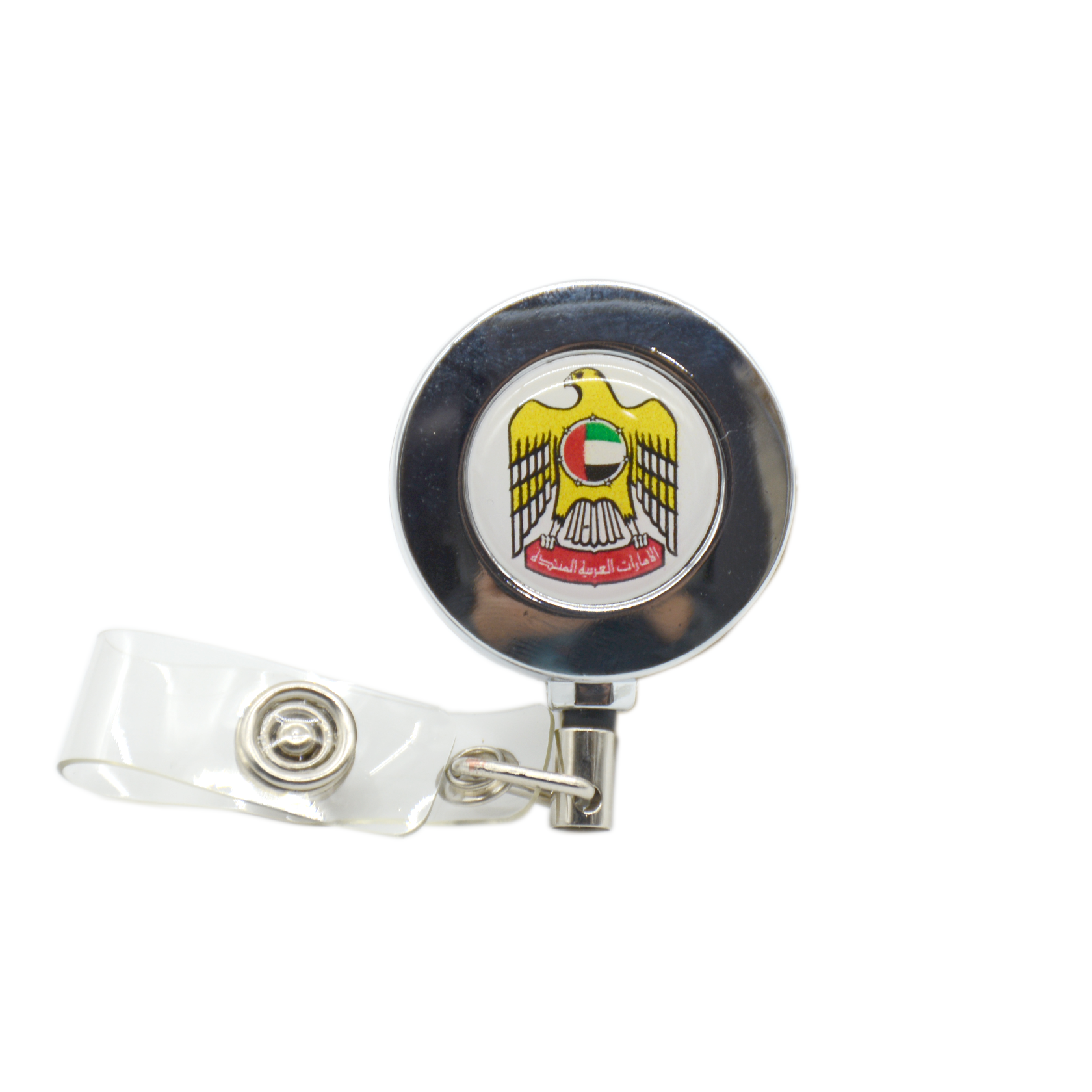 UAE EMBLEM FALCON LOGO EPOXY BADGE REEL 3CM ASSTD