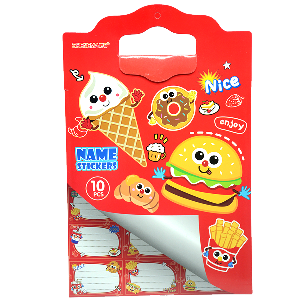 SHENGMA NAME STICKERS 10PCS SET -ASSTD CHARACTER