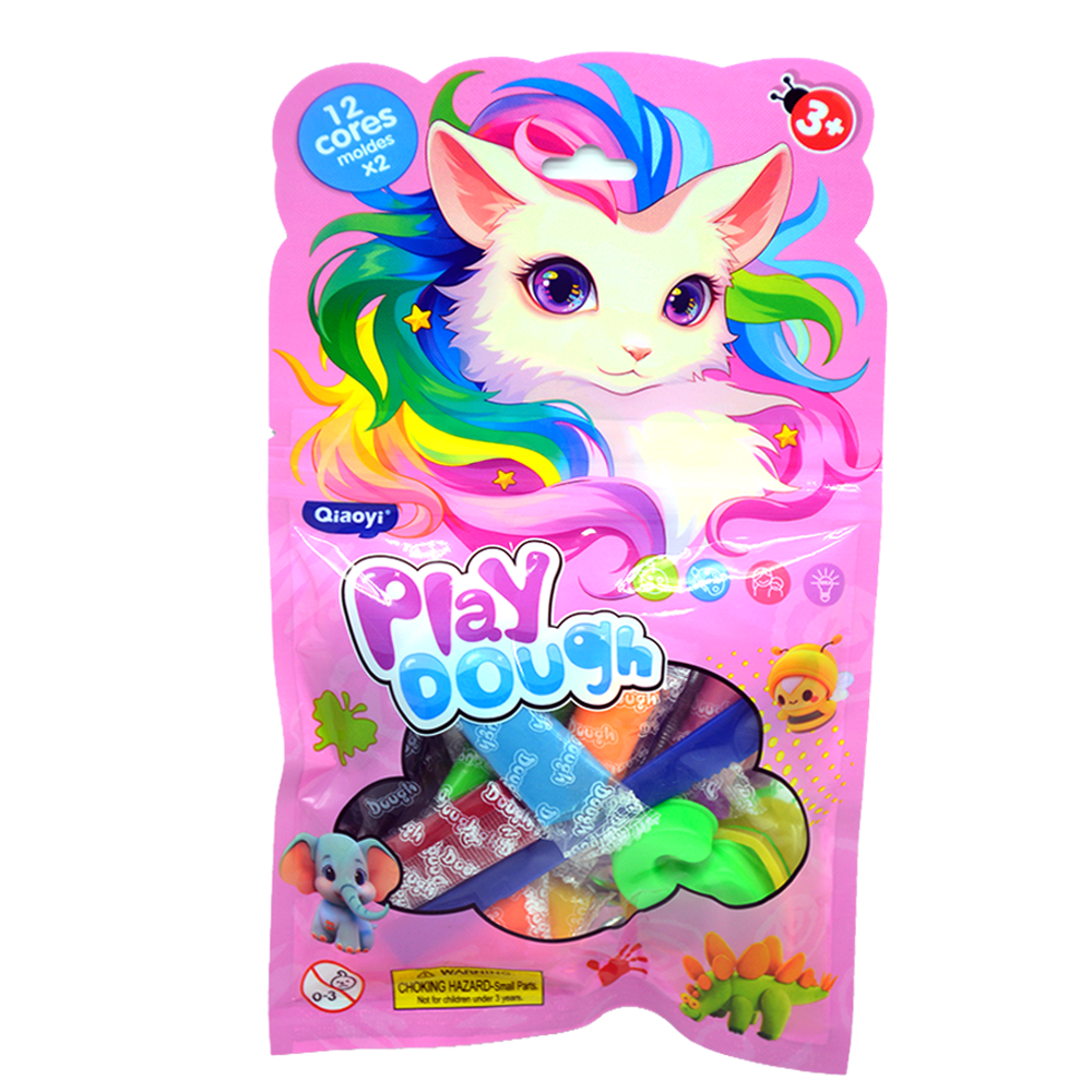 QIAOYI 12COL PLAY DOUGH W/ACC 8100