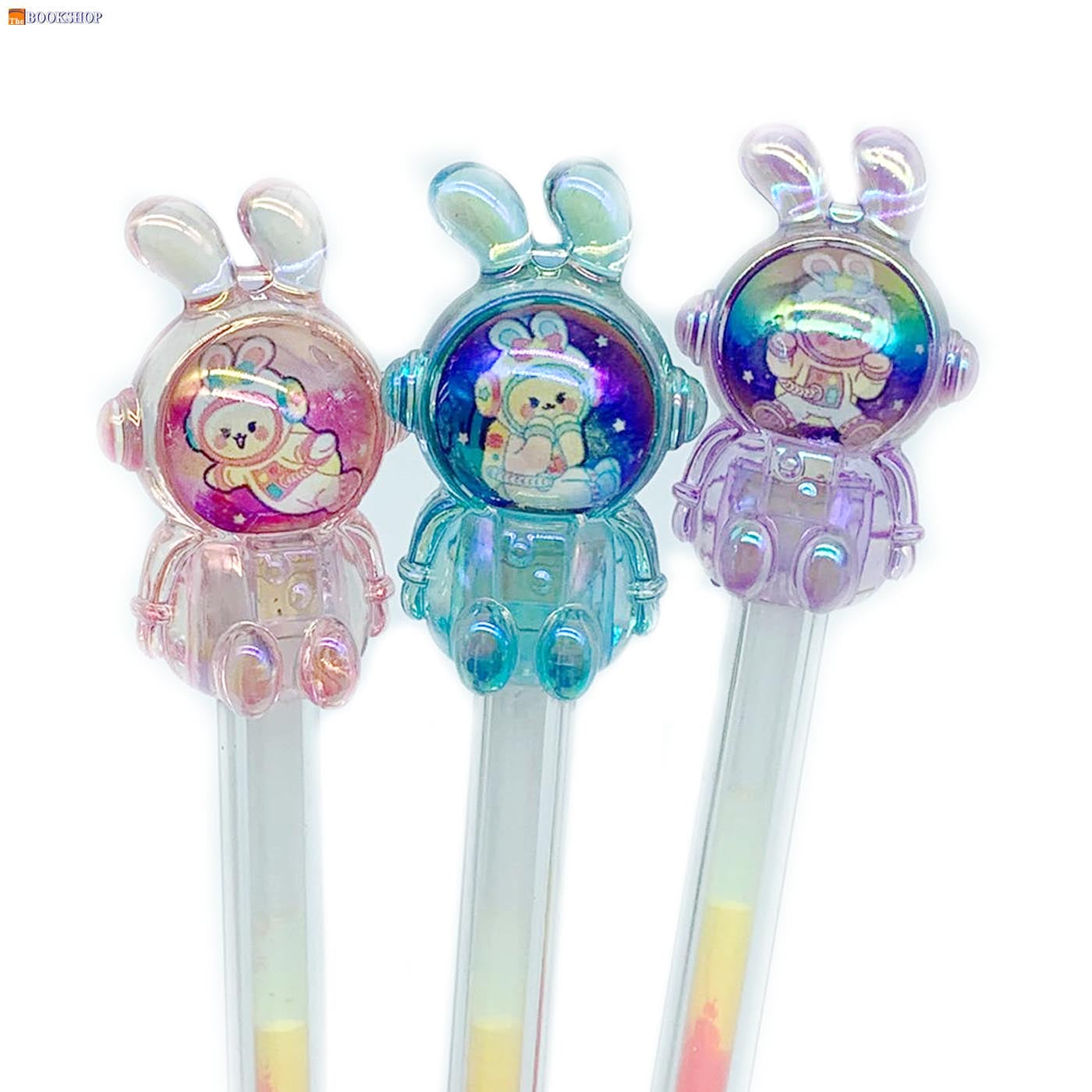 FANCY MIX COLOR GEL PEN W/CRYSTAL CAP MQ-976