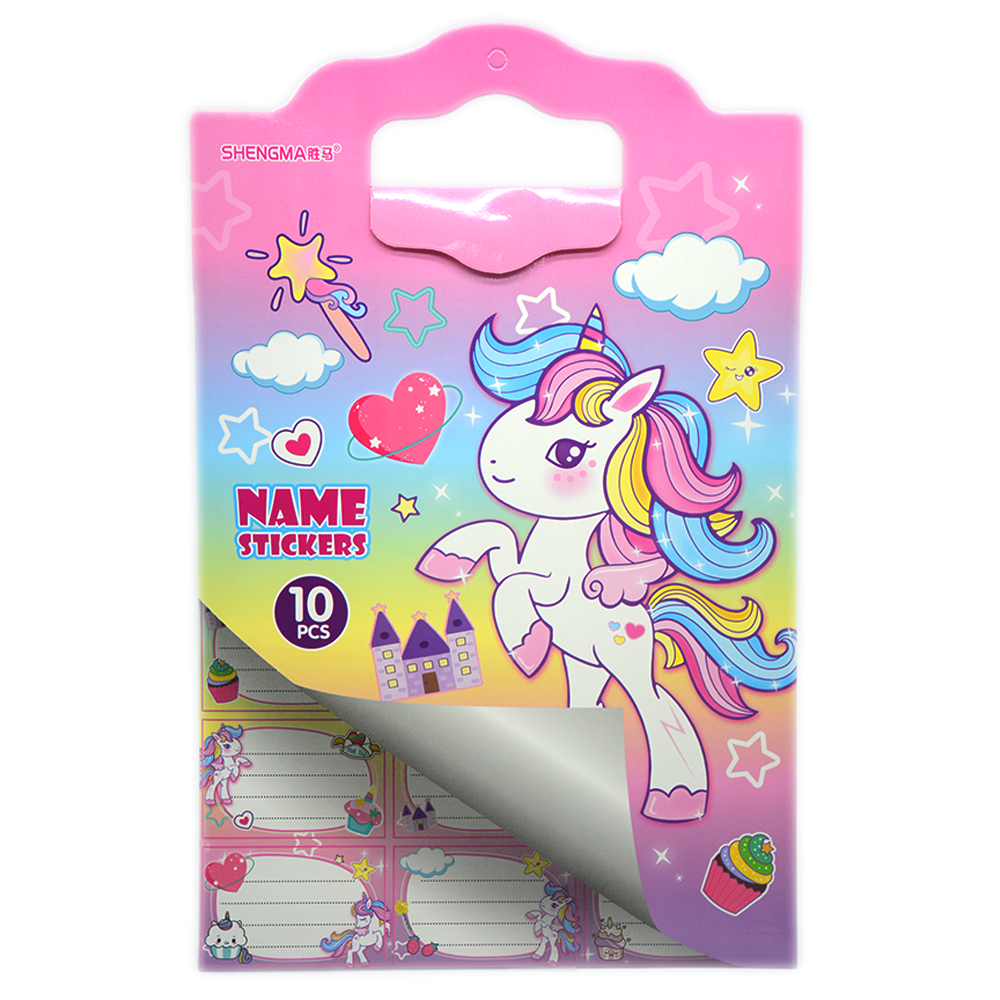 SHENGMA NAME STICKERS 10PCS SET -ASSTD CHARACTER