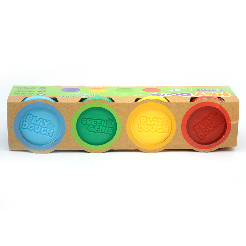 QIAOYI 4COLOR PLAY DOUGH ORGANIC 4X100G