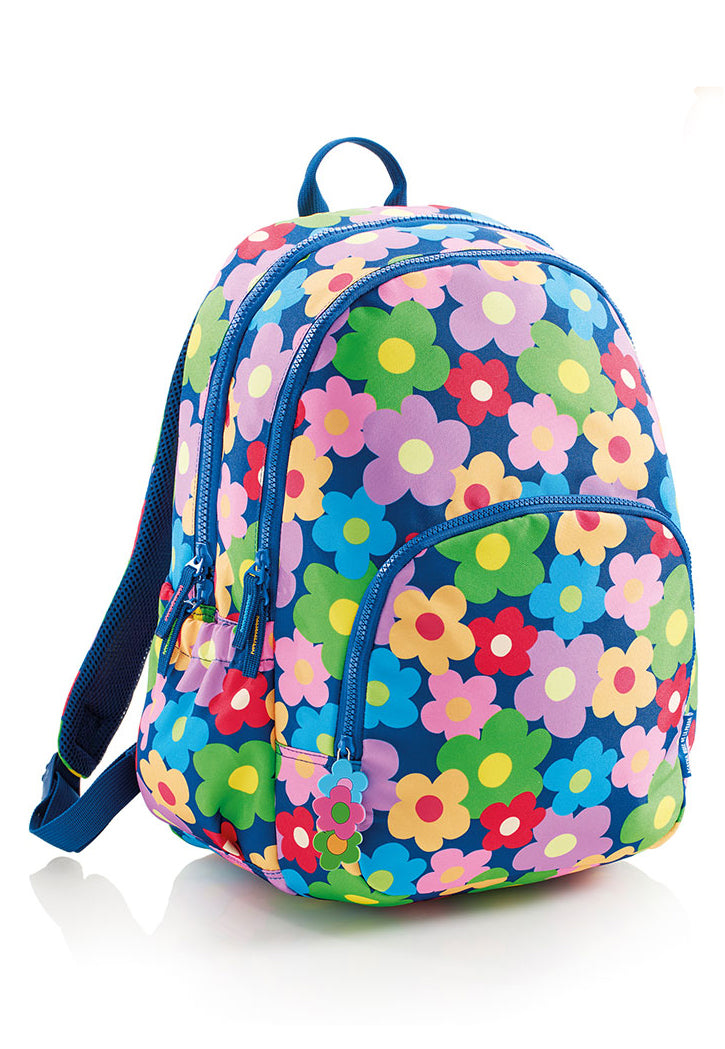 حقيبة مدرسية مقاس 17 MIQUELRIUS MR BACKPACK W/2 COMPARTMENT 17"- RECYCLE FLOWER ARP