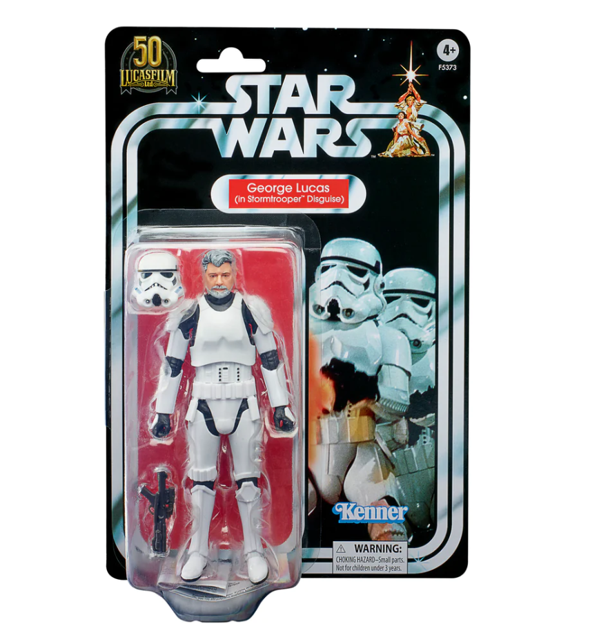 STAR WARS GEORGE LUCAS IN STORMTROOPER DISGUISE