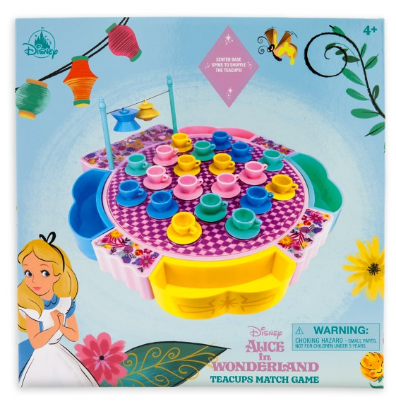 DISNEY ALICE IN WONDERLAND TEACUPS MATCH GAME