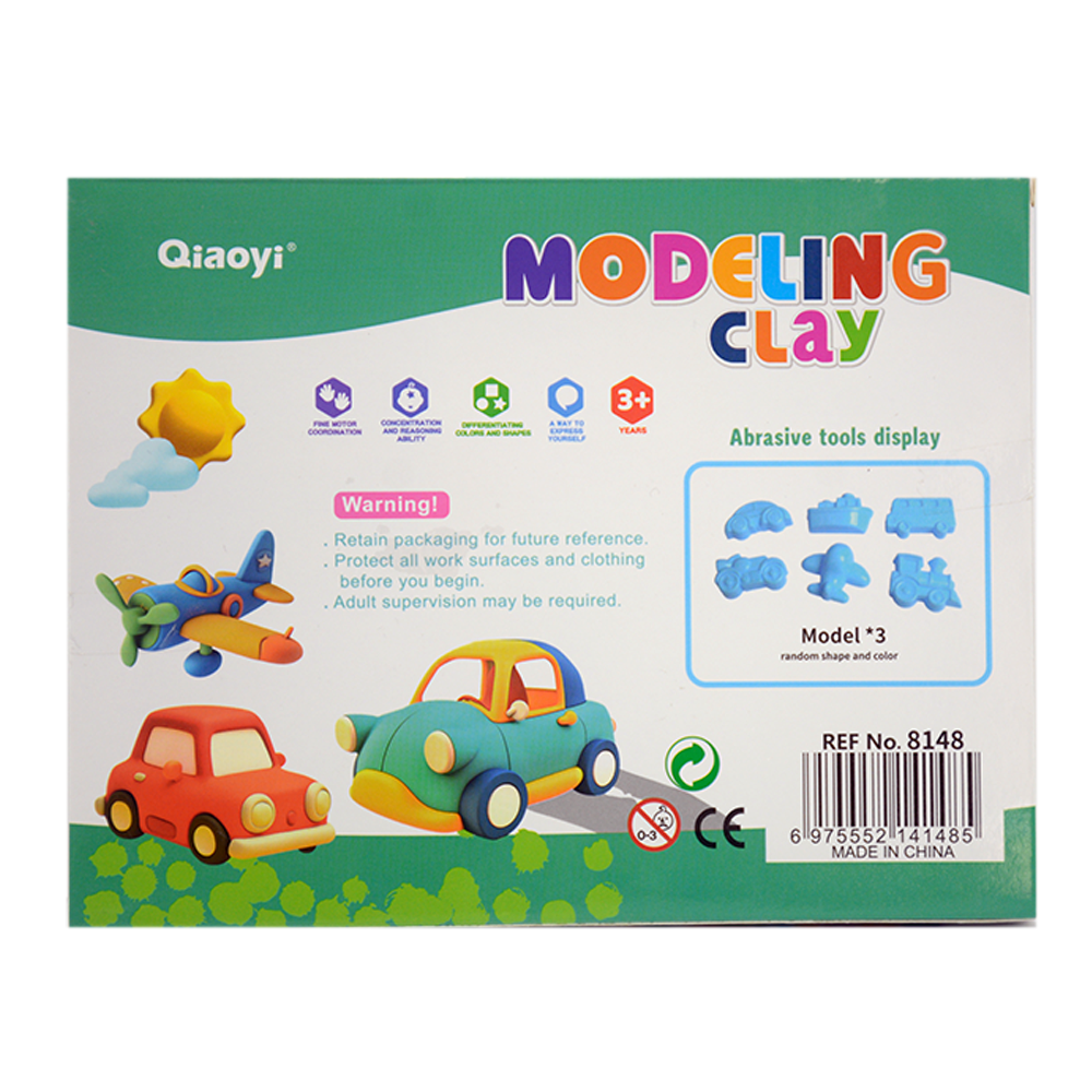 QIAOYI 10PCS MODELLING CLAY+3PCS TRAFFIC SERIES MOLD ACC PACK 8145