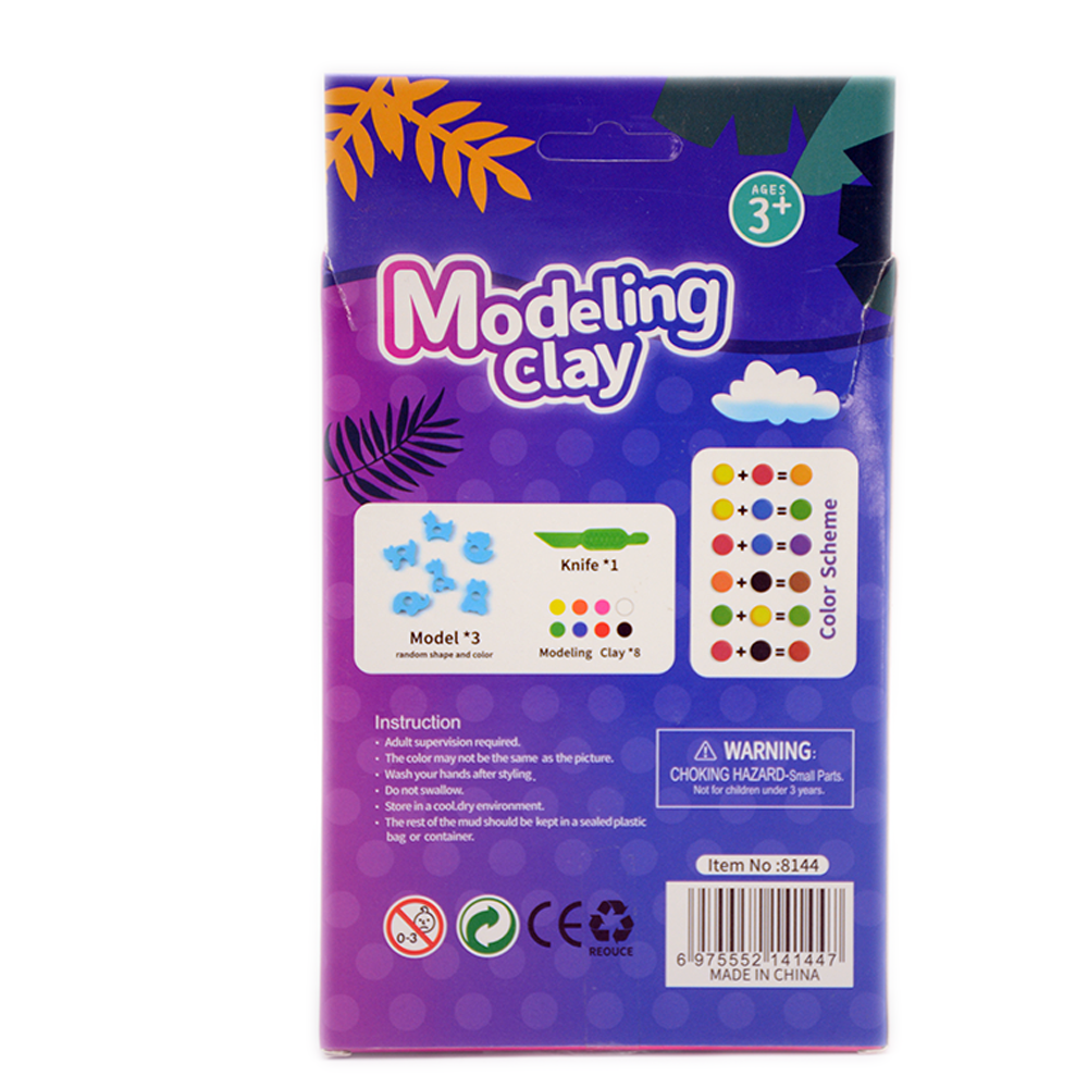 QIAOYI 8PCS MODELLING CLAY+3PCS ANIMAL MOLD ACC PACK 8144