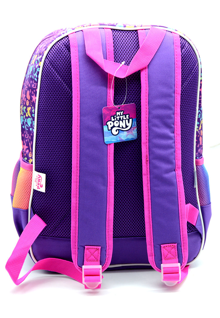 شنطة ظهر مدرسية MY LITTLE PONY BACKPACK W/3 COMPARTMENT&2SIDE POCKETS 16"