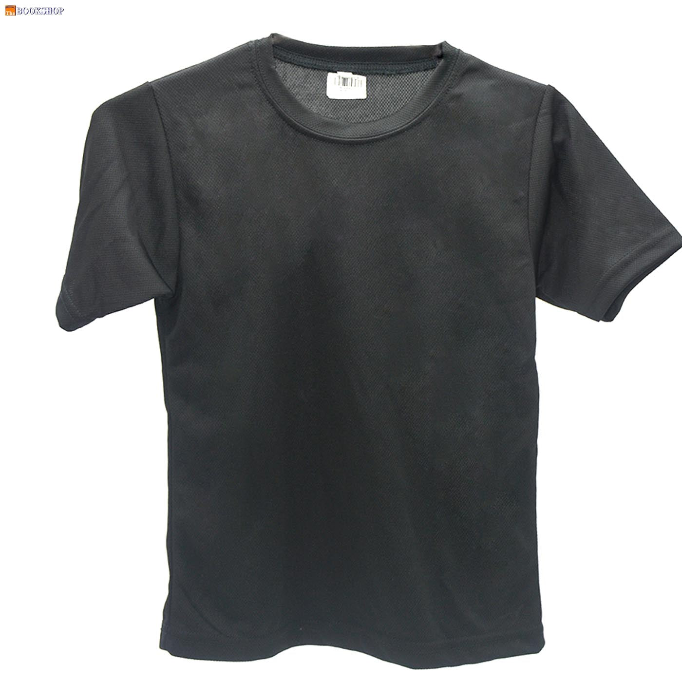KIDS ROUND NECK DRI FIT T-SHIRT PLAIN ASSTD